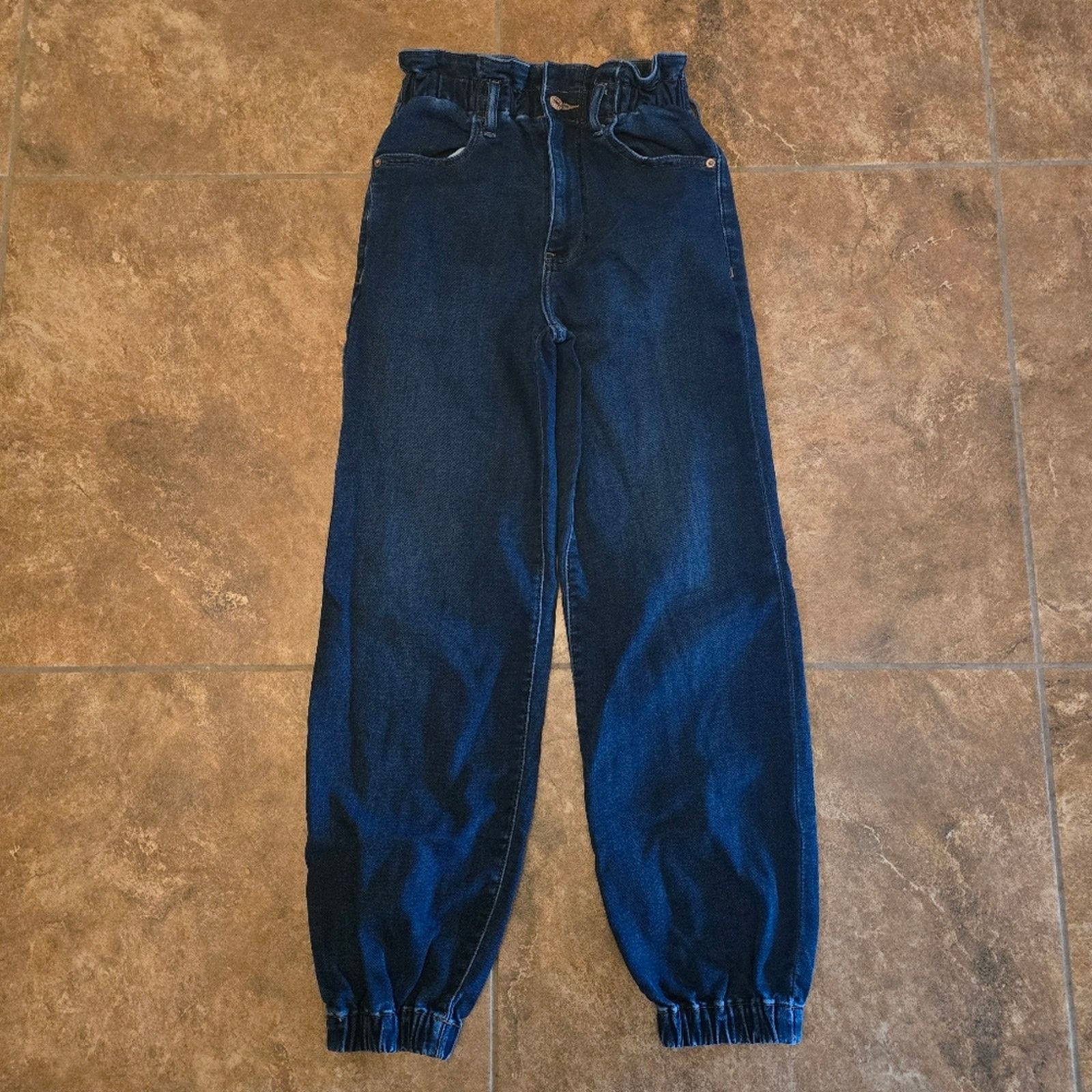 Express Dark Denim EXPRESS High Jogger Jean Size 25" / US 0 / IT 36 - 1 Thumbnail