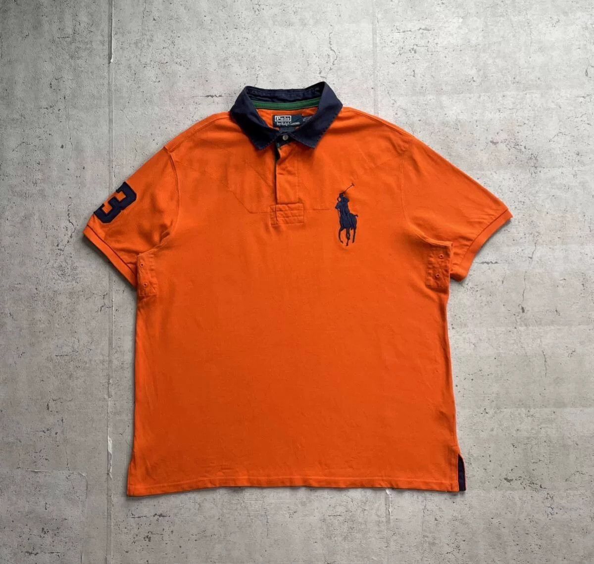 Polo Ralph Lauren Vintage Polo Ralph Lauren Orange Polo Shirt Size US XL / EU 56 / 4 - 1 Thumbnail