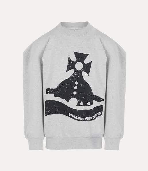 Vivienne Westwood Vivienne Westwood Sunken Orb Sander Sweatshirt Grey Large Size US L / EU 52-54 / 3 - 1 Thumbnail