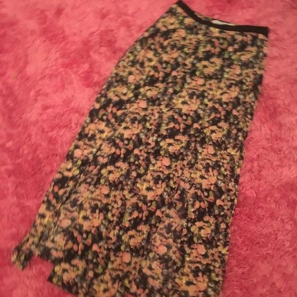 Other C.lective Floral Front Slit Skirt Size 27" / US 4 / IT 40 - 2 Thumbnail