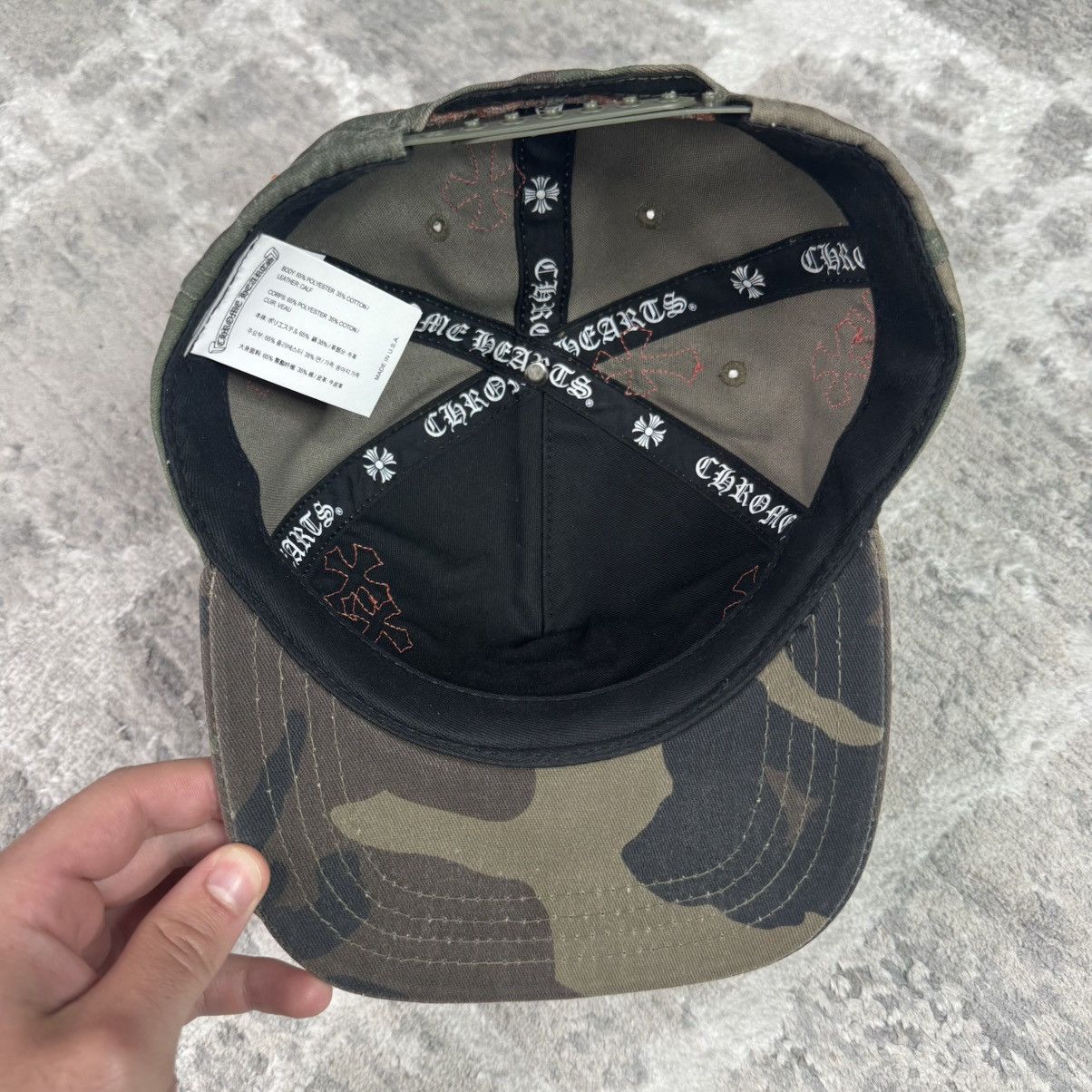 Chrome Hearts Camo cross patch baseball hat Size ONE SIZE - 10 Thumbnail