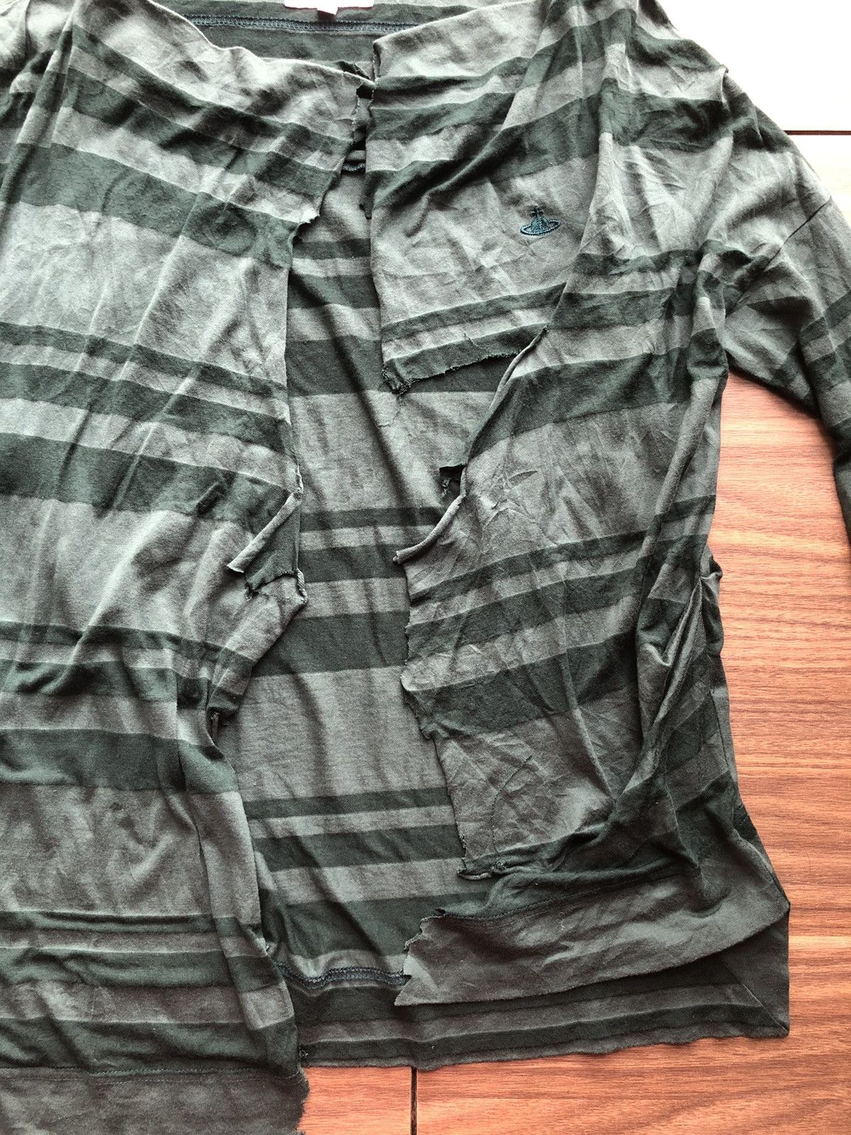 Seditionaries 🇬🇧Vivienne Westwood ripped muslin shirt green tartan grunged Size S / US 4 / IT 40 - 4 Thumbnail