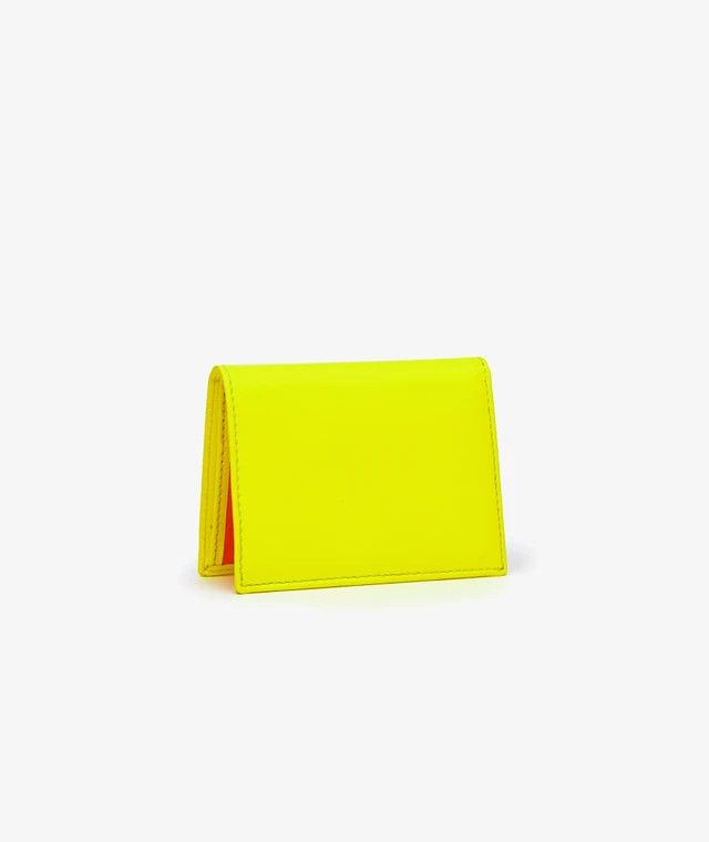 Comme des Garcons o1s22i1n1024 Size: OS / Fluo Bifold Wallet in Yellow Size ONE SIZE - 2 Thumbnail