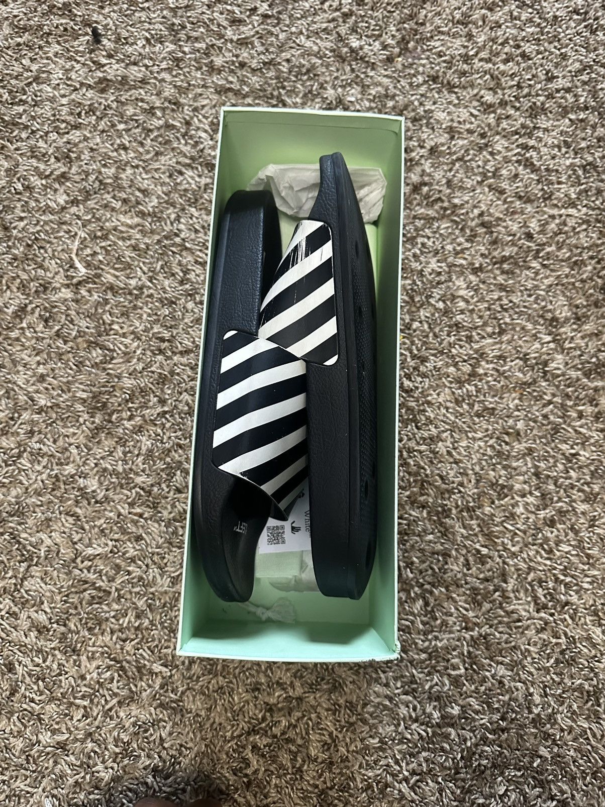 Off-White Off White " Left Right " Slides Size US 12 / EU 45 - 3 Thumbnail