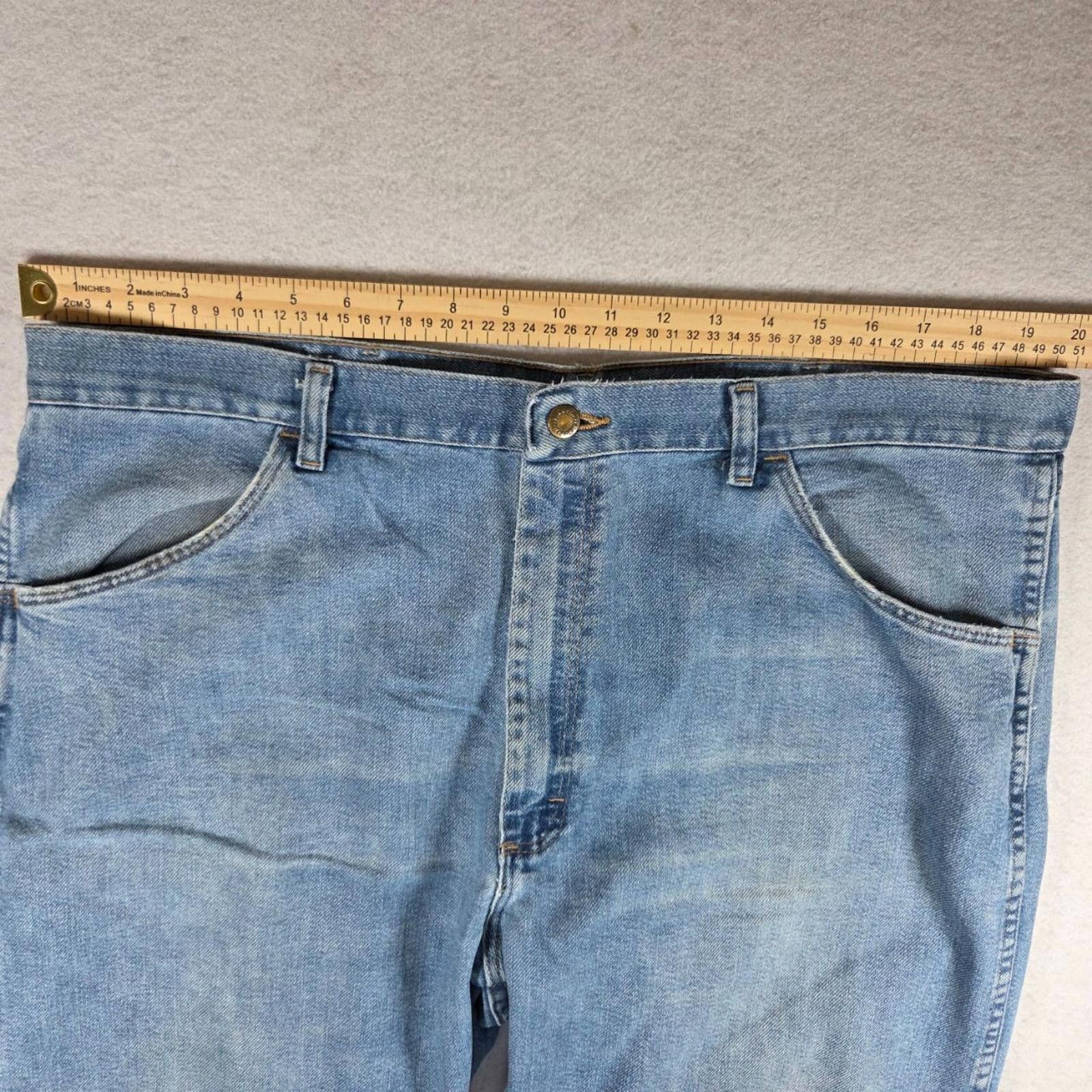 Wrangler Wrangler Mens Jeans 40x32 Light Blue Regular Fit Faded Wash Size US 40 / EU 56 - 12 Thumbnail