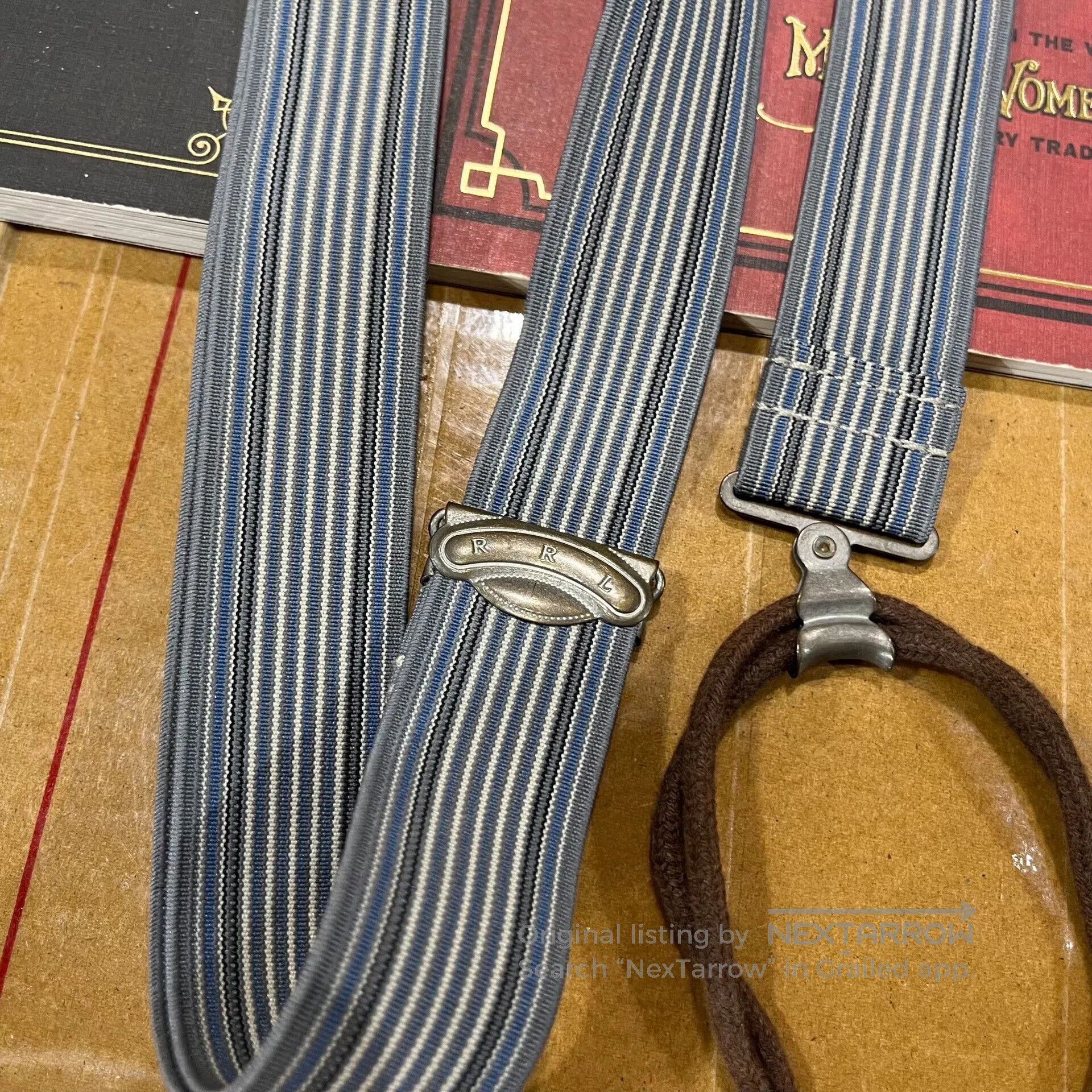 RRL Ralph Lauren RRL Vintage Striped Suspenders by Ralph Lauren. Size ONE SIZE - 7 Thumbnail