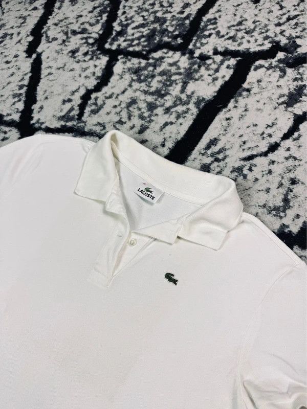 Lacoste Lacoste white polo shirt 46 XXL Size XXL / US 16-18 / IT 52-54 - 3 Thumbnail
