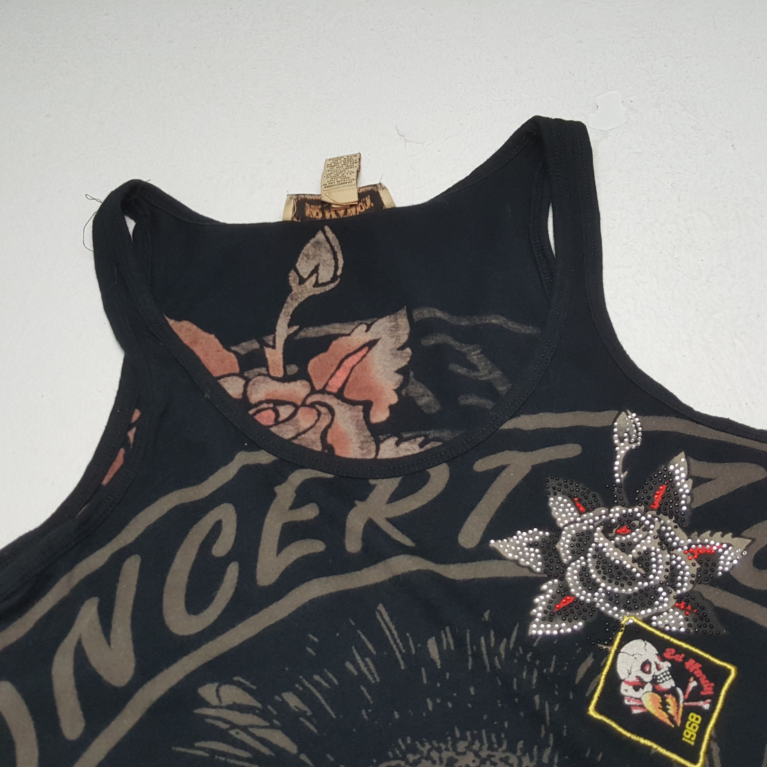 Christian Audigier × Ed Hardy × Vintage ED HARDY by CHRISTIAN AUDIGIER Rock Punk Style Tank Top Size US XS / EU 42 / 0 - 6 Thumbnail