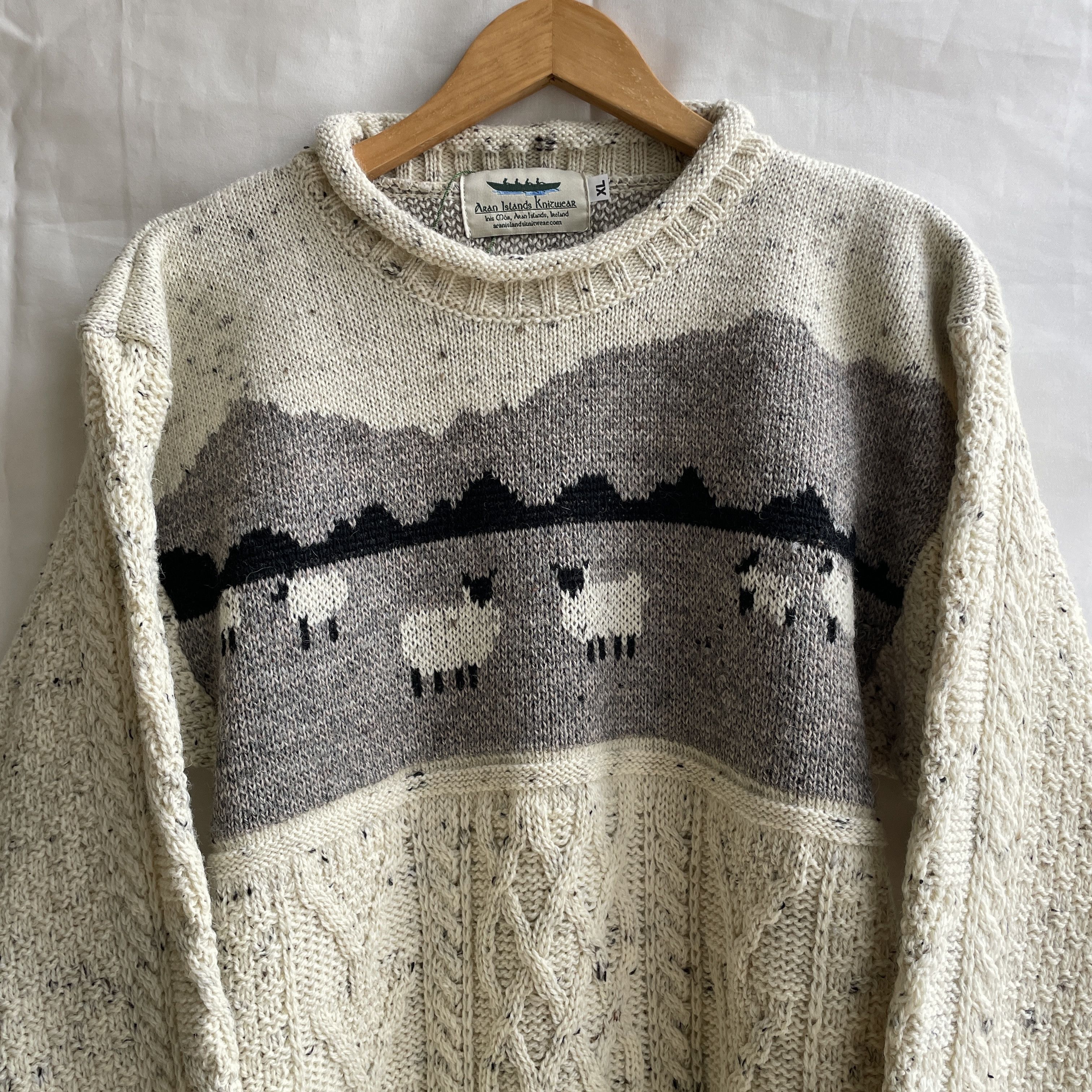Aran Isles Knitwear Aran Islands Knitwear Sheep Cable Knit Traditional Sweater Size US XL / EU 56 / 4 - 3 Thumbnail