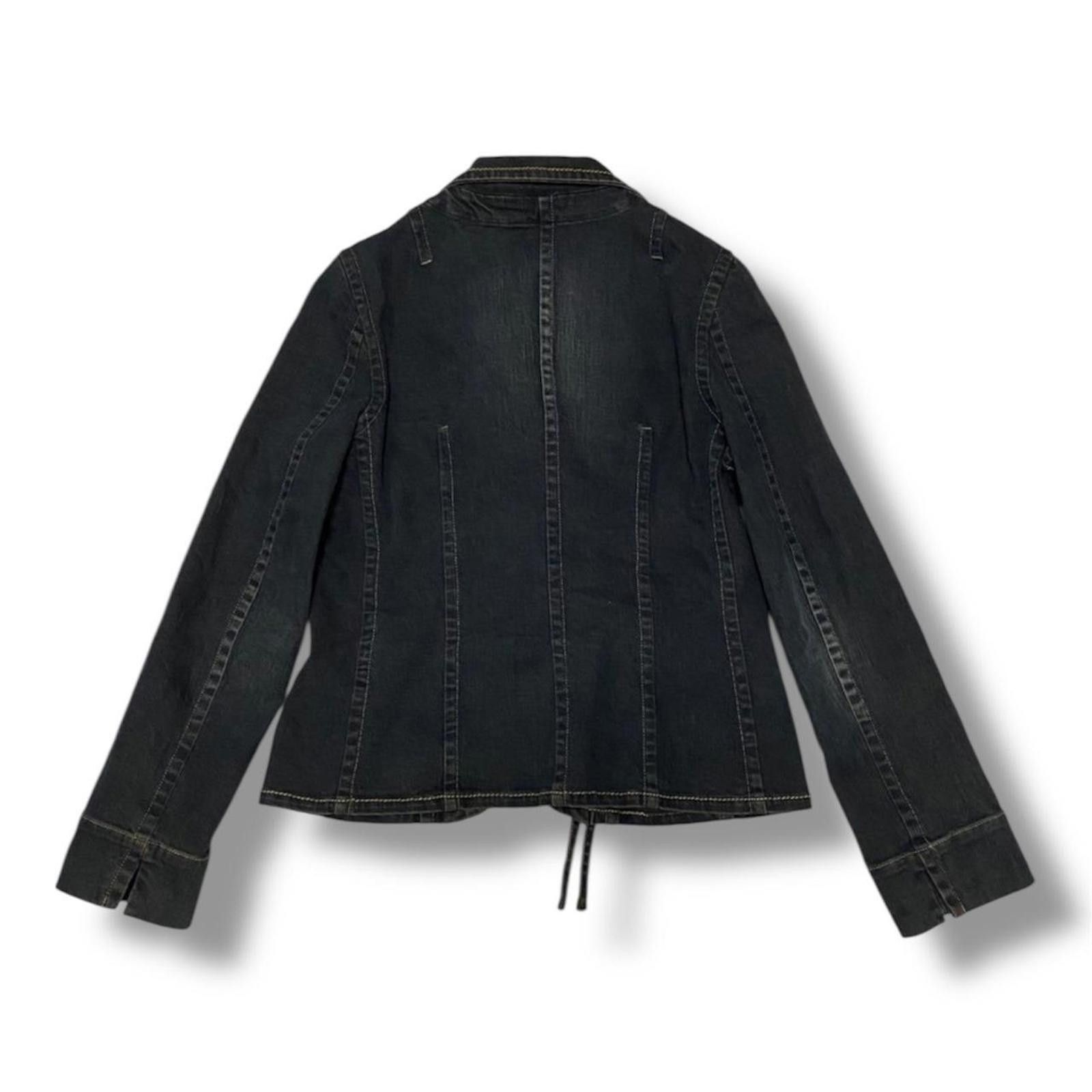 Other Vintage 2000s whimsy goth style slim fit denim jacket Size XS / US 0-2 / IT 36-38 - 2 Thumbnail