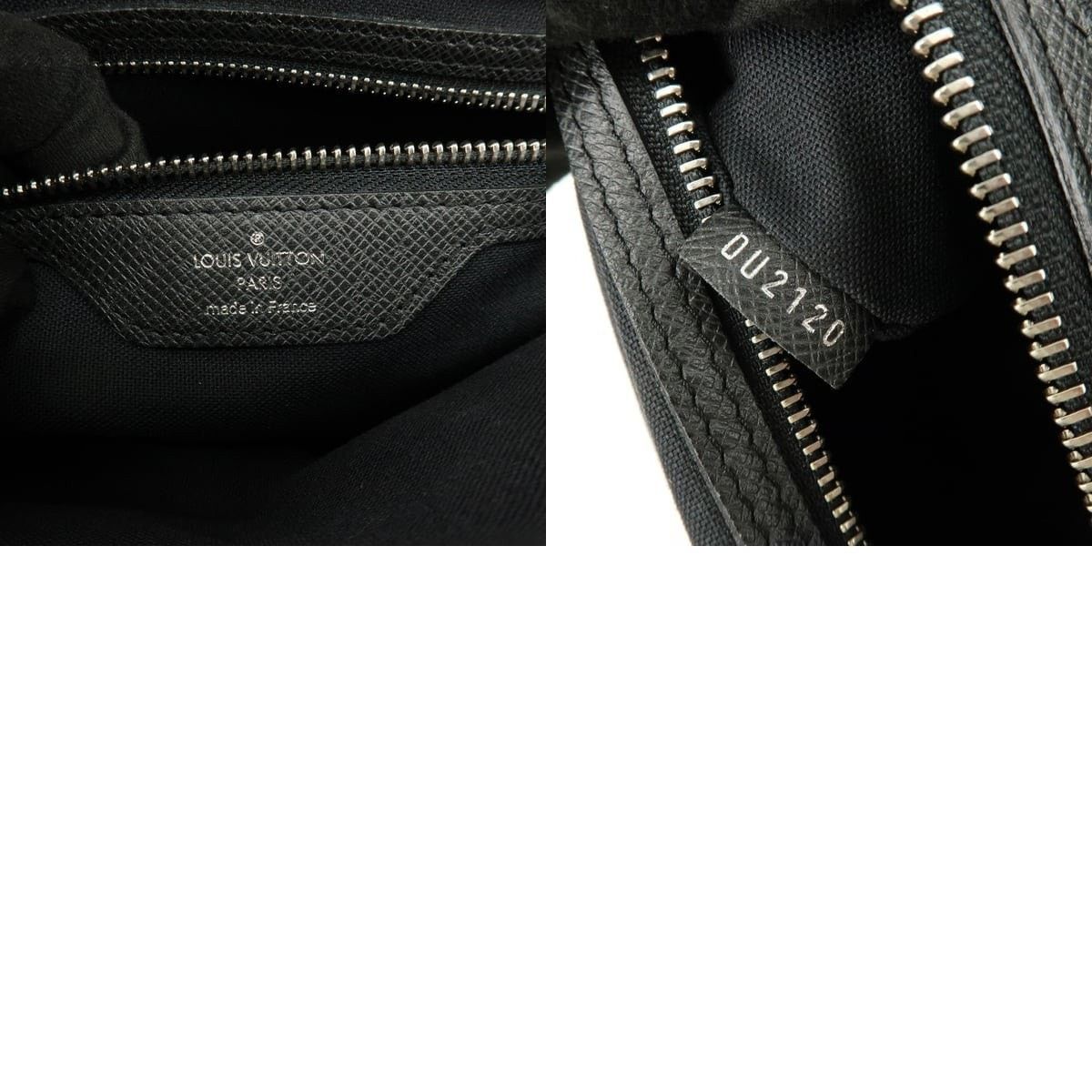 Louis Vuitton Louis Vuitton Taiga Leather Romain Messenger Bag Black Size ONE SIZE - 8 Thumbnail