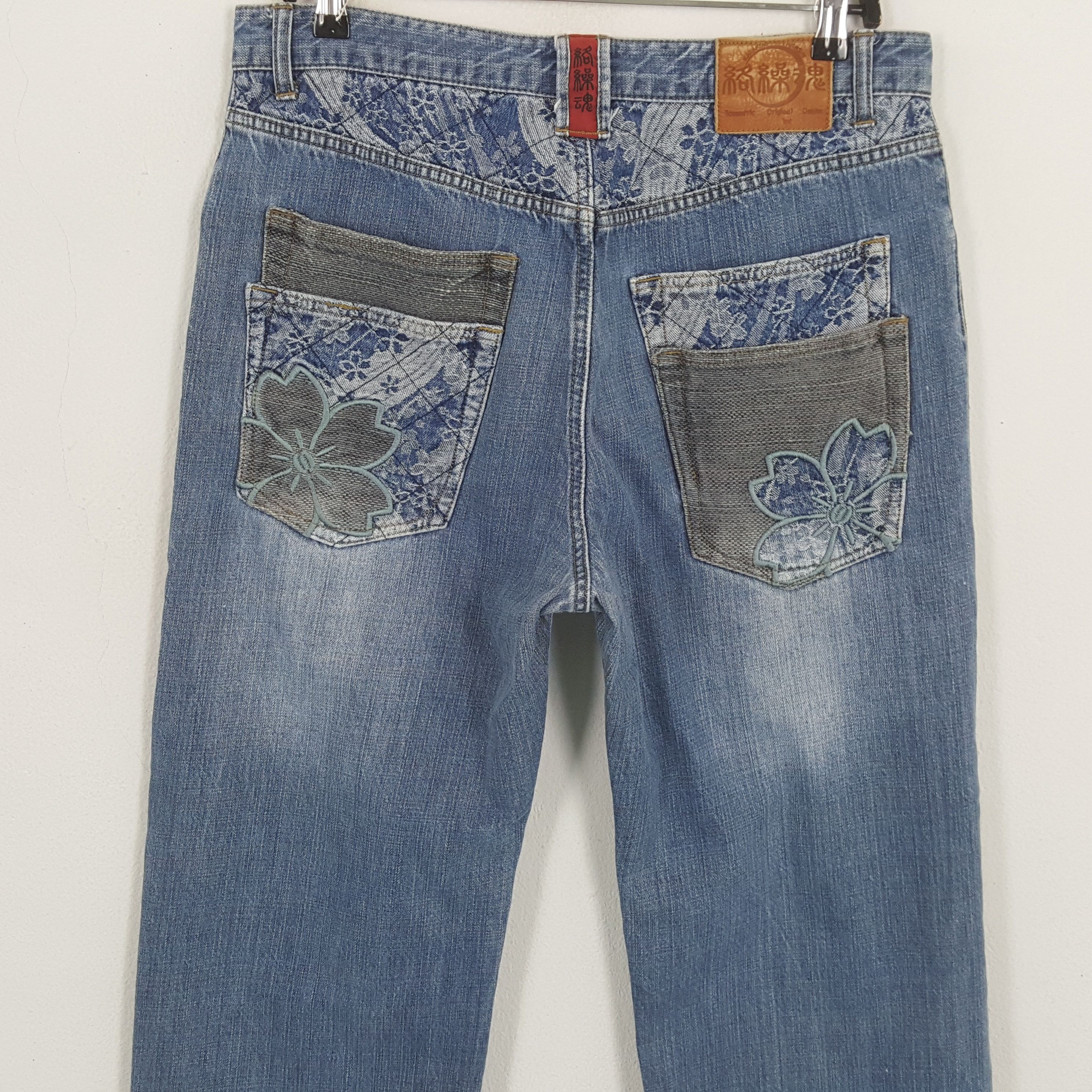Japanese Brand × Vintage KARAKURI TAMASHI Fashion Japanese Brand Style Jeans Size US 33 - 5 Thumbnail