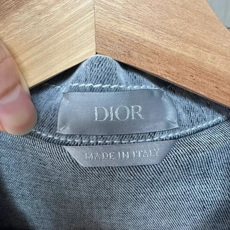 Dior Dior SS22 Logo Embroidered Denim Shirt Jacket Size US L / EU 52-54 / 3 - 3 Thumbnail