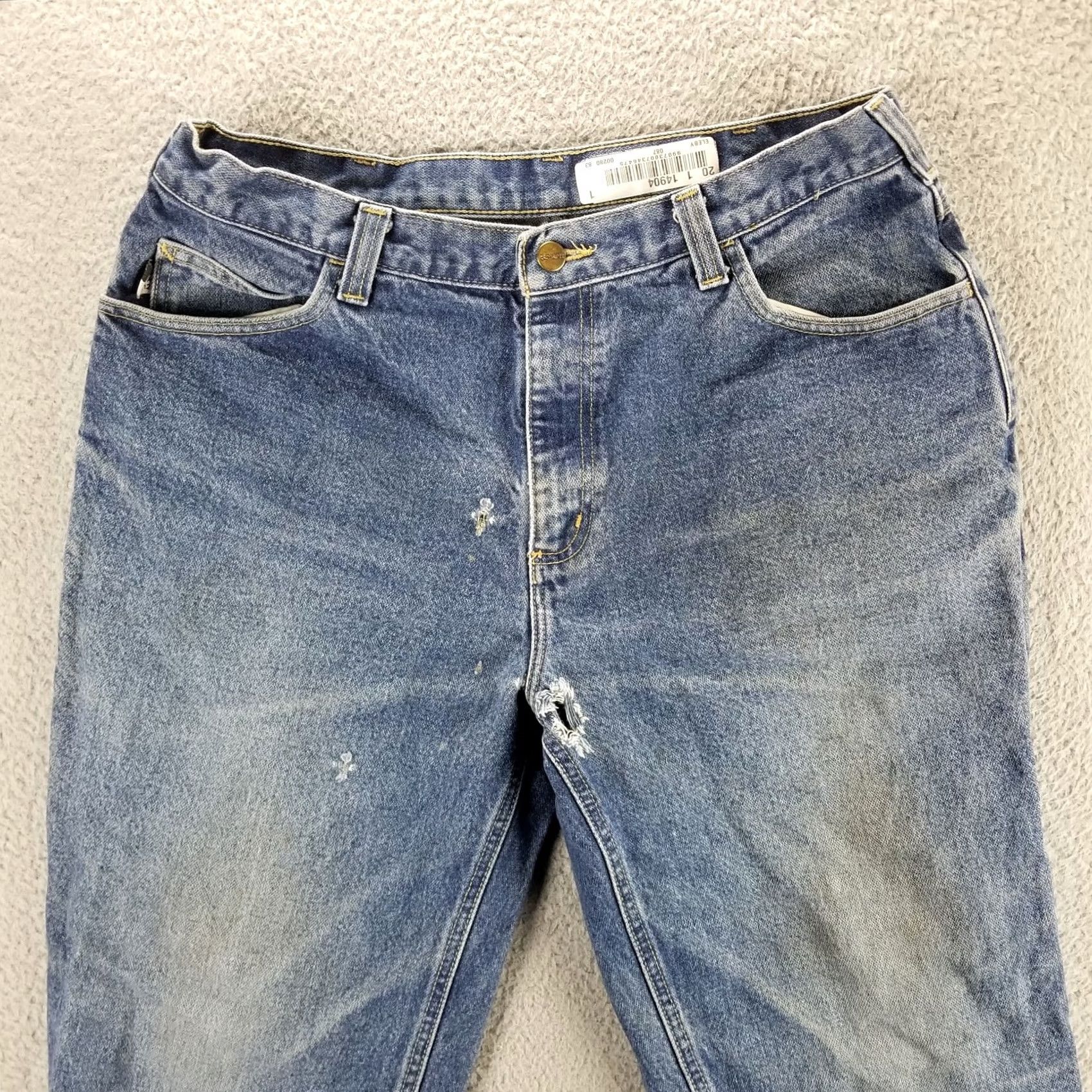 Carhartt Carhartt Jeans FR 280-83 Fire Resistant Medium Wash Denim Mens 32x31 Trashed Size US 32 / EU 48 - 2 Thumbnail