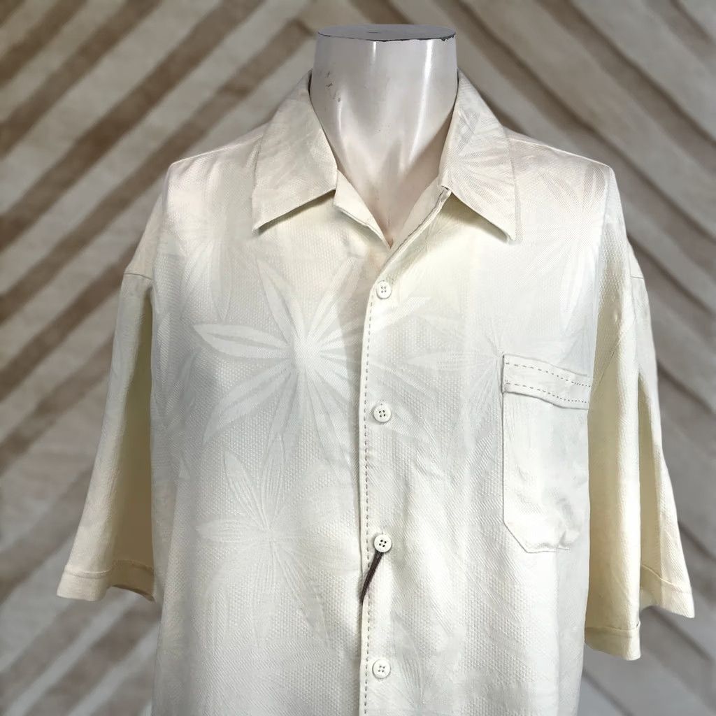 Vintage VINTAGE Jamaica Jaxx Cream Silk Floral Print Short Sleeve Button Up Shirt Mens XXL Size US XXL / EU 58 / 5 - 1 Thumbnail