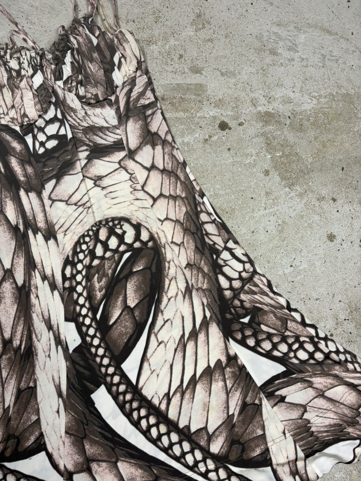 Just Cavalli 2000s Roberto Just Cavalli Snake Skin Print Dress Animal Size M / US 6-8 / IT 42-44 - 6 Thumbnail