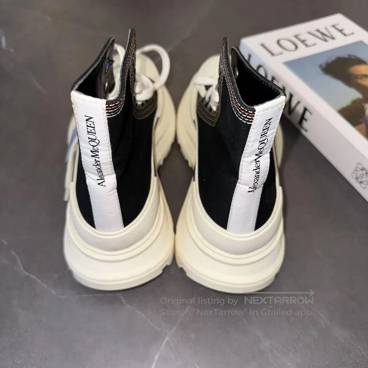 Alexander McQueen Alexander McQueen Thick-Soled Lace-Up Boots. Size US 6.5 / IT 36.5 - 5 Thumbnail