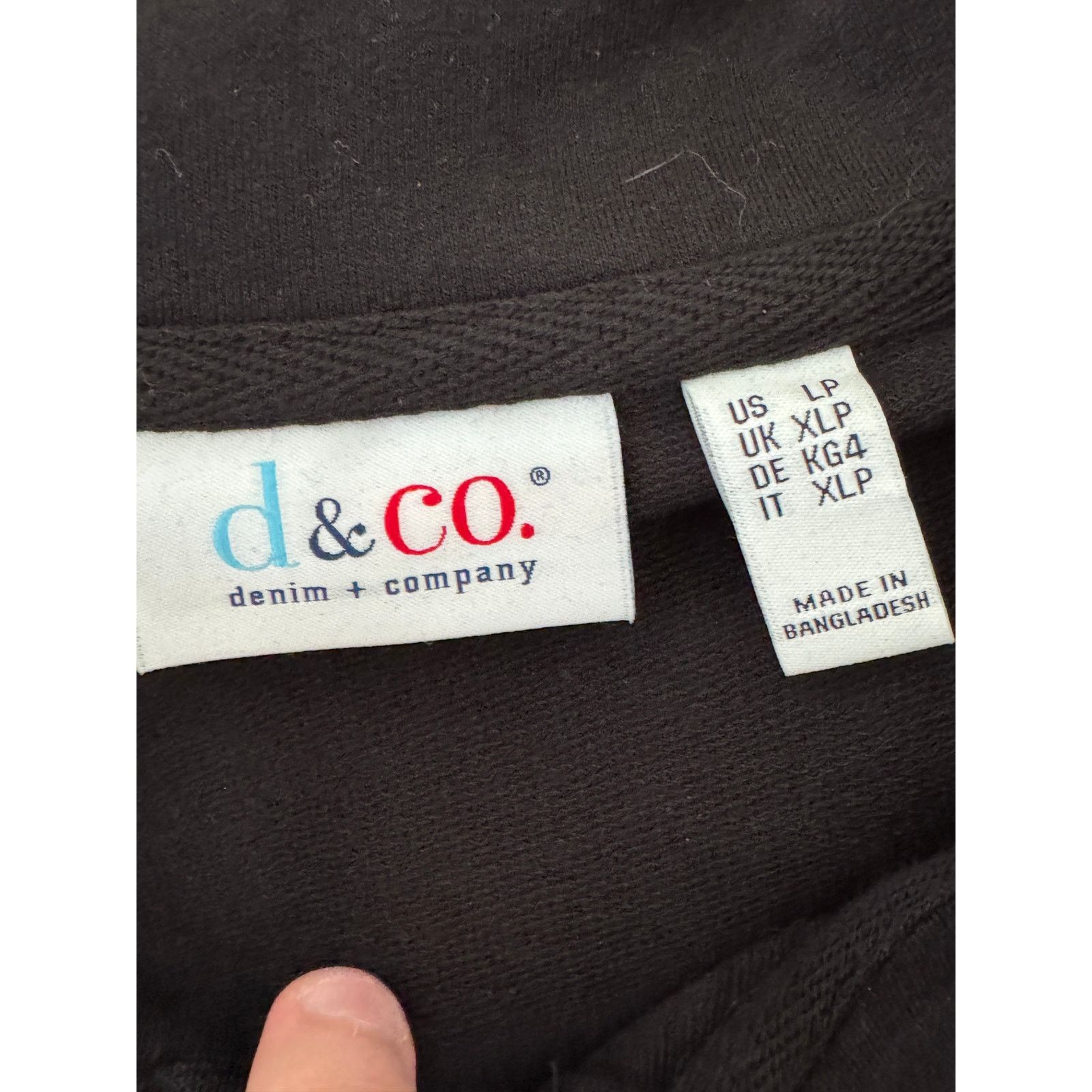 Denim & Co. Denim & Co. EasyWear French Terry Tunic Jacket Black LP Size L / US 10 / IT 46 - 13 Thumbnail
