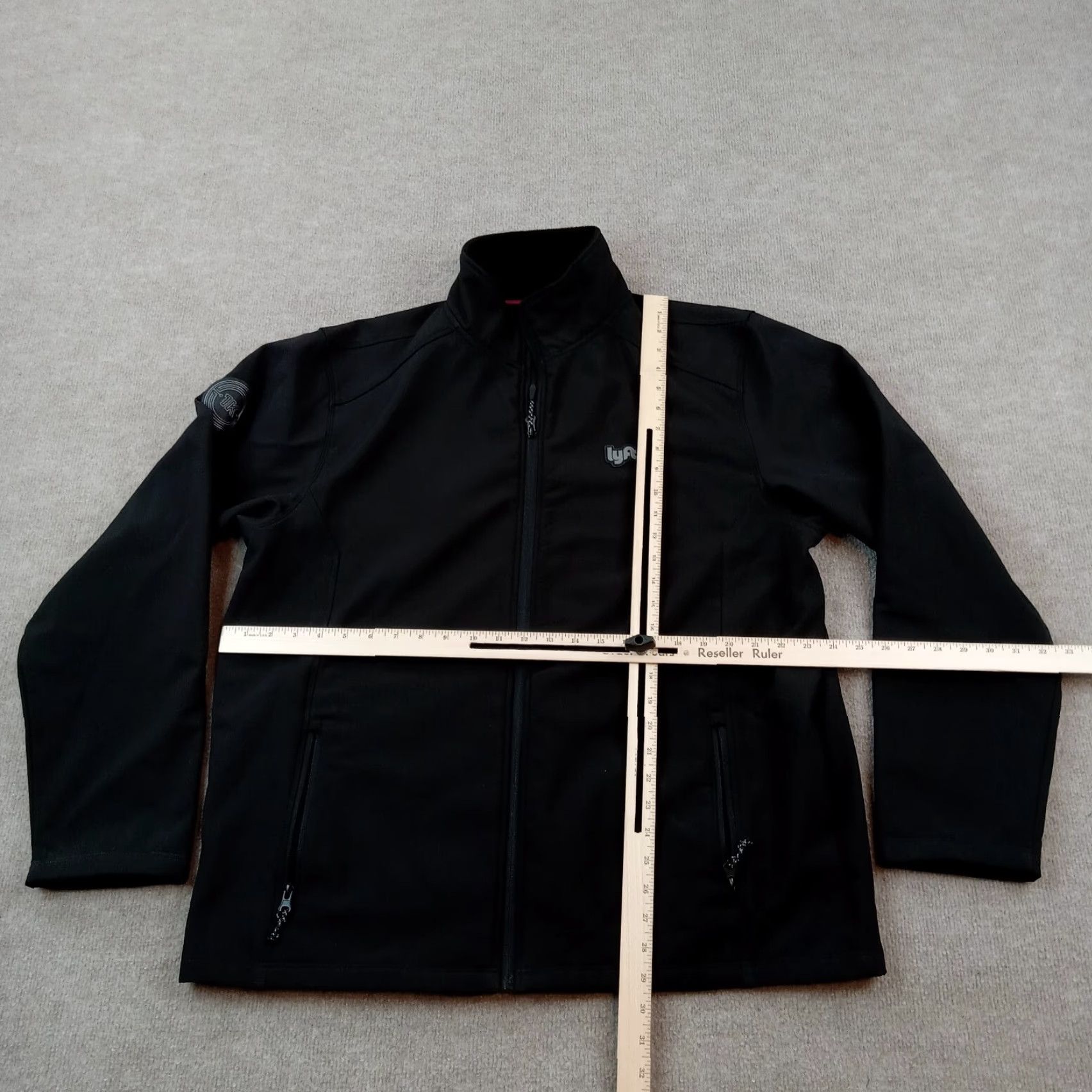 Vintage Lyft Men's Softshell Bomber Jacket XXL Black Full Zip Size US XXL / EU 58 / 5 - 2 Thumbnail