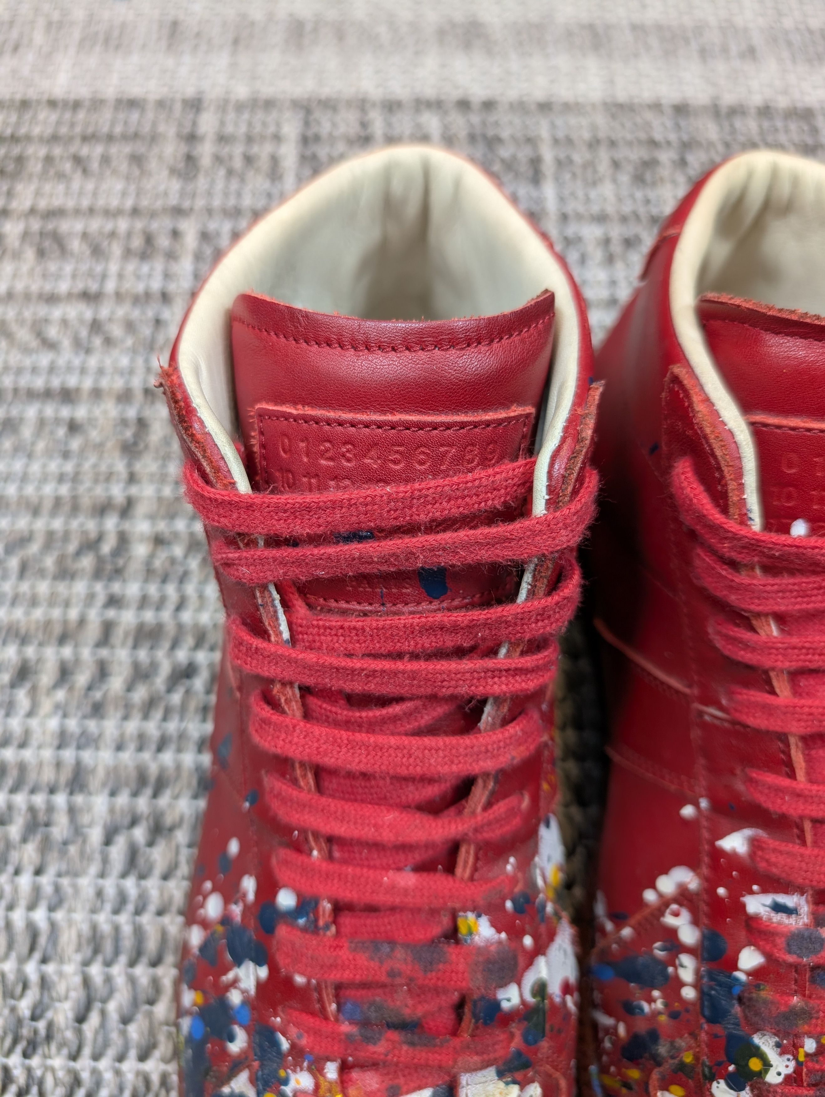Maison Margiela Maison Margiela OG GAT Replica Paint Splatter Red High Top Size US 10 / EU 43 - 8 Thumbnail