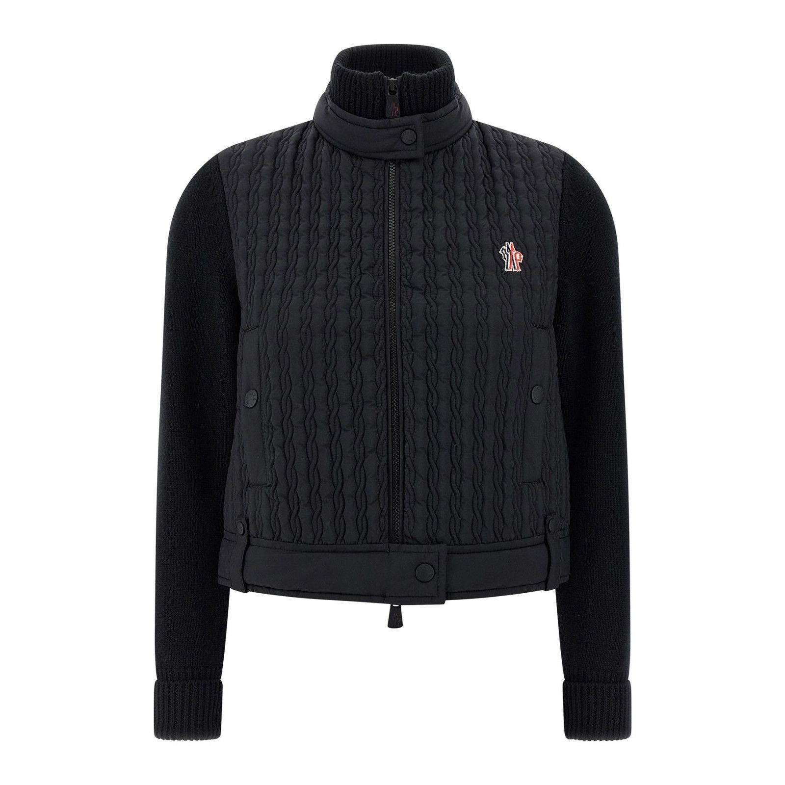 MONCLER GRENOBLE Women's Black Wool Cardigan New (Women's si