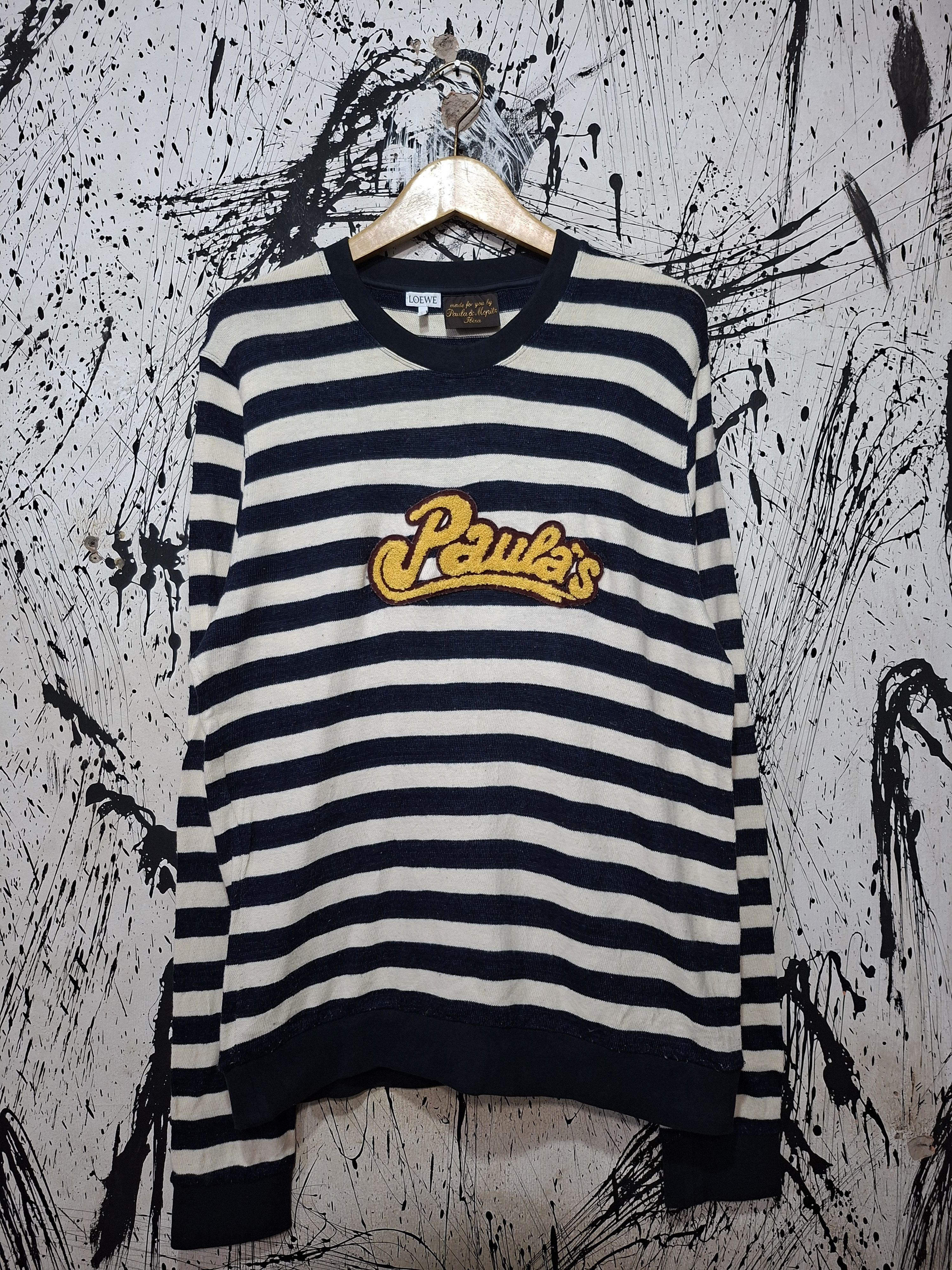 Loewe LOEWE X PAULA'S IBIZA LOGO STRIPE SWEATSHIRT Size US L / EU 52-54 / 3 - 1 Thumbnail