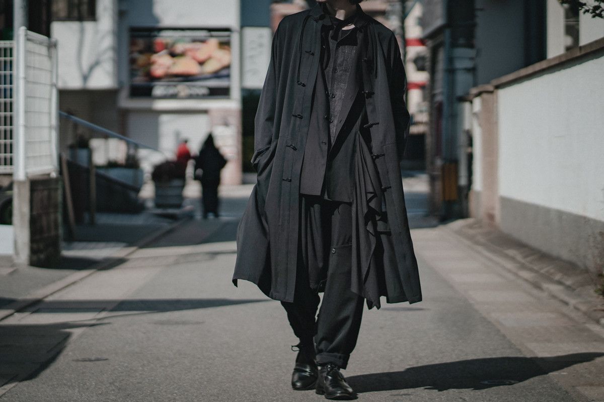 Yohji Yamamoto Yohji Yamamoto Pour Homme Gabardine Double Gauze China Dress Size US L / EU 52-54 / 3 - 6 Thumbnail