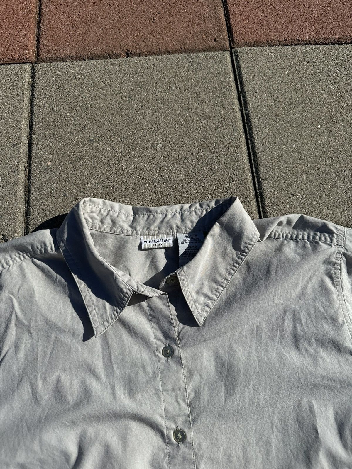 Vintage Women’s/mens Tan Button Up Size XXL / US 16-18 / IT 52-54 - 2 Thumbnail
