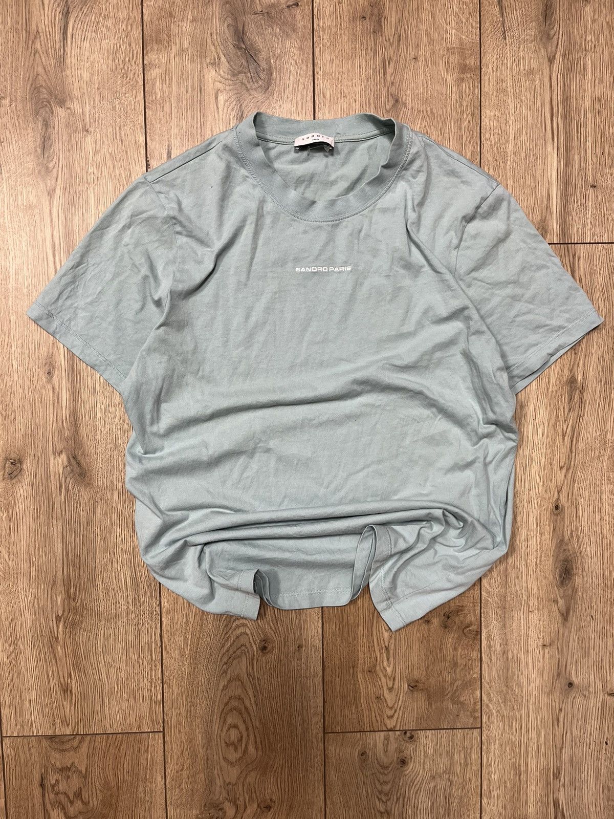 Sandro Sandro Center Logo T-Shirt Mens Size US M / EU 48-50 / 2 - 1 Thumbnail