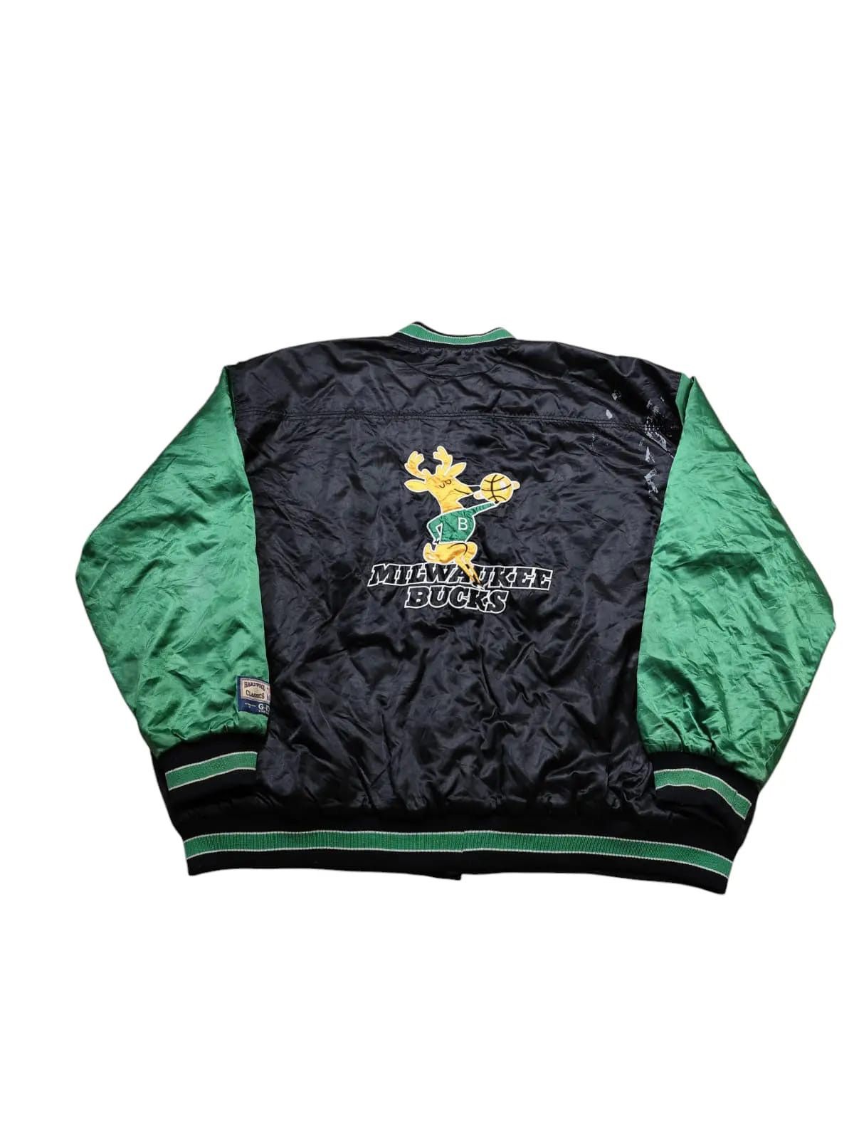 NBA 90s NBA milwaukee bucks bomber jacket oversized Size US XXL / EU 58 / 5 - 3 Thumbnail