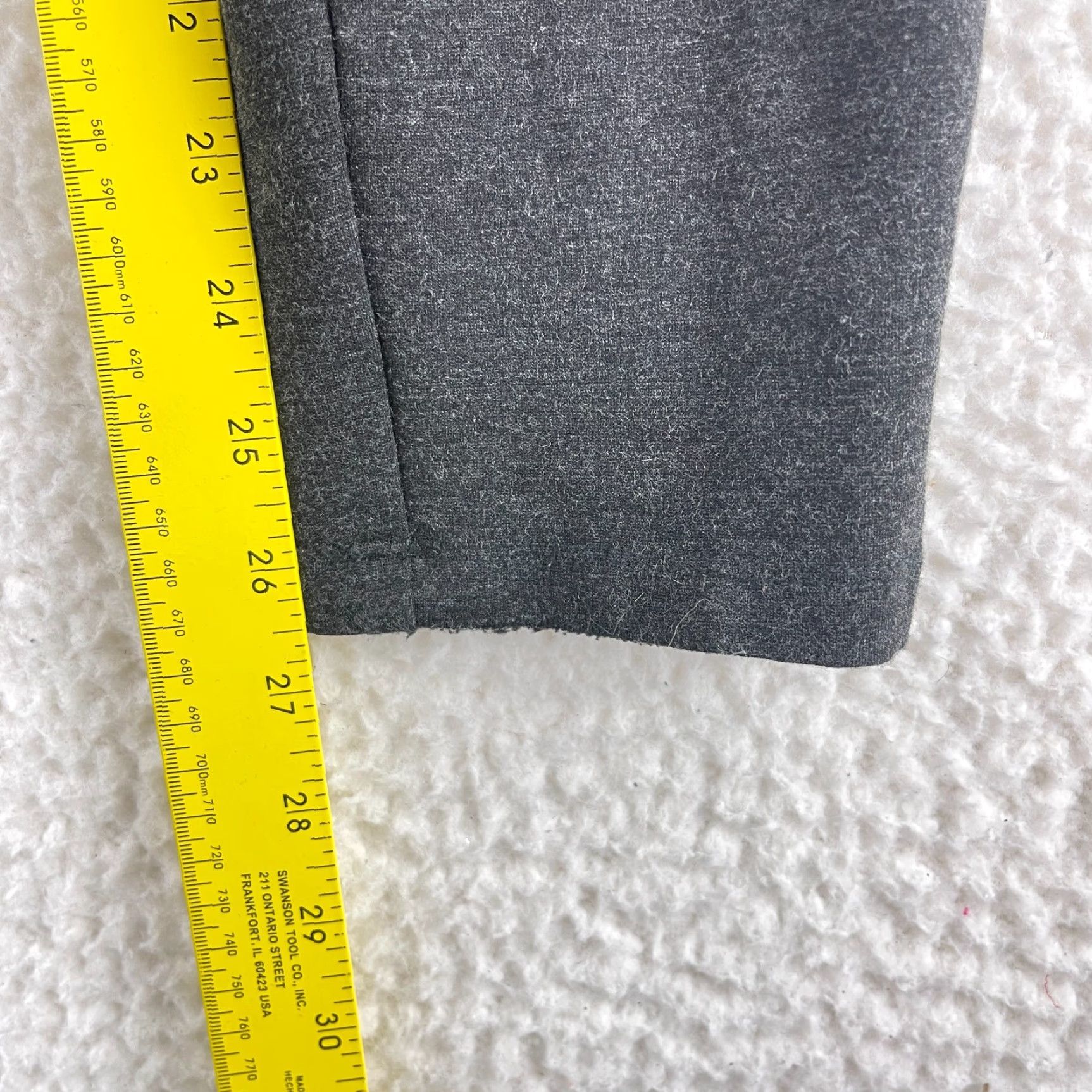 NYDJ NYDJ Gray Heathered Pull On Skinny Ankle Pants Womens Elastic Waist Size 10 Size 32" / US 10 / IT 46 - 6 Thumbnail