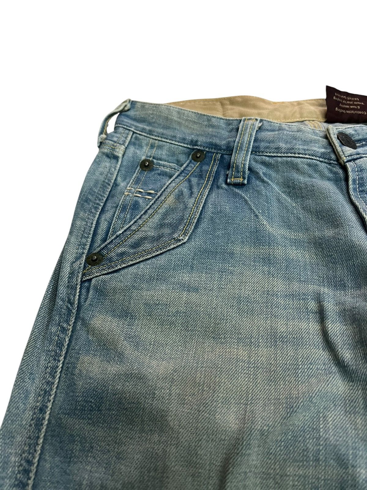 Levi's × Levi's Vintage Clothing 🌈90’s Style Levis Lot 907 Distress Mud Wash Flare Jean Japan Size US 28 / EU 44 - 7 Thumbnail