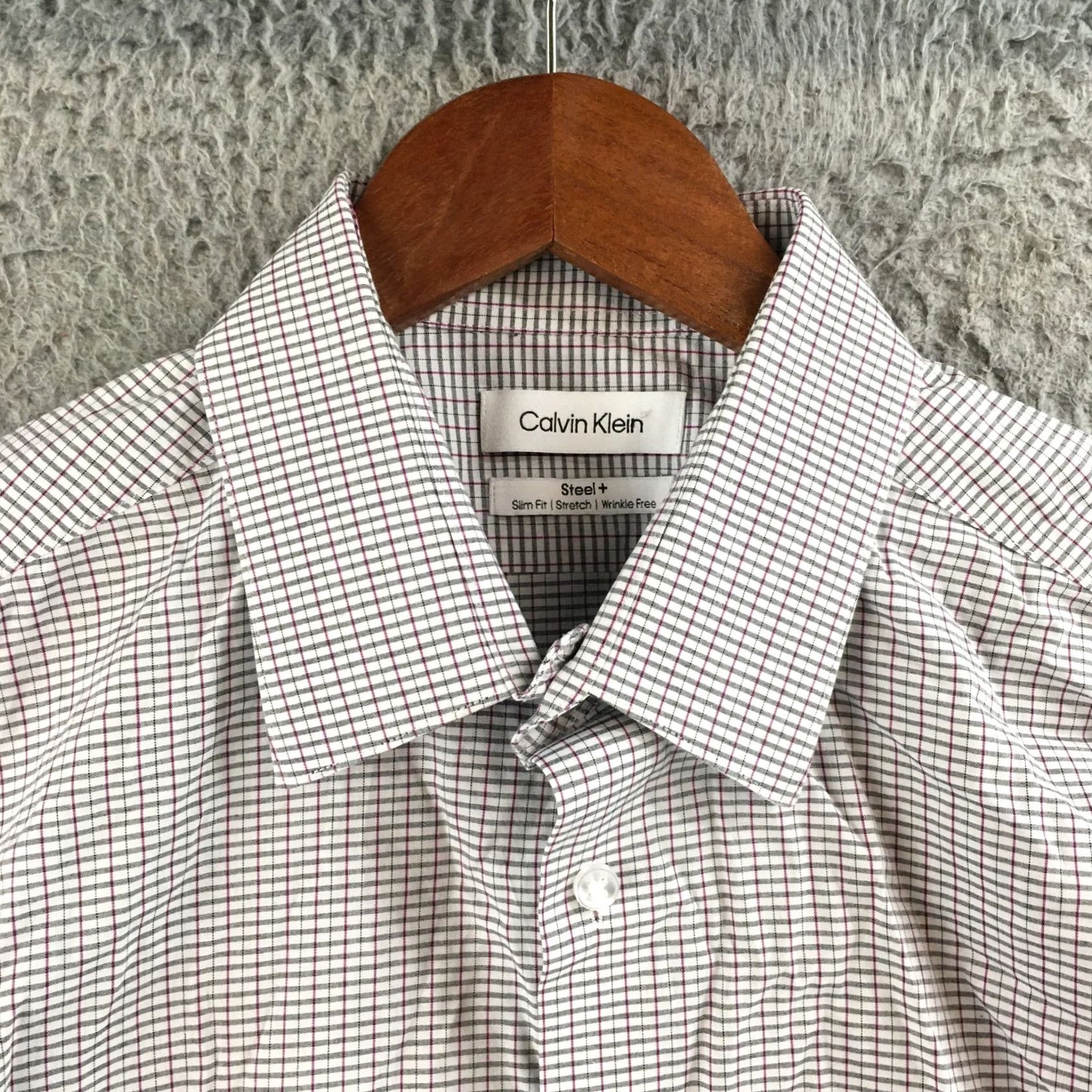 Calvin Klein Calvin Klein Button-Up Shirts Mens L Multicolor Cotton Blend Long Sleeve Plaid Shirt Size US L / EU 52-54 / 3 - 3 Thumbnail