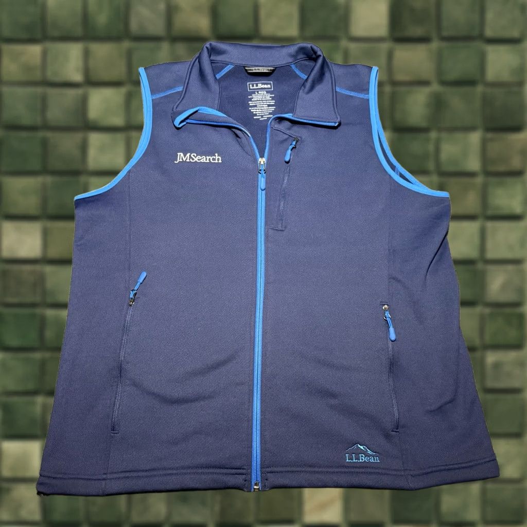 Vintage L.L. Bean Fleece Vest Mens Blue Prostretch Full Zip Outdoor Business Large Vest Popular Outdoor Windbreaker Men L.L. Bean Mens Regular Size L MH Size US L / EU 52-54 / 3 - 1 Thumbnail