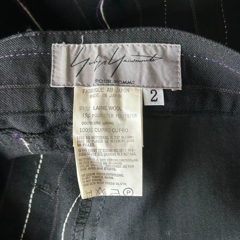 Yohji Yamamoto Yohji Yamamoto Yohji Yamamoto 03aw Striped Trousers Size US 40 / EU 56 - 6 Thumbnail