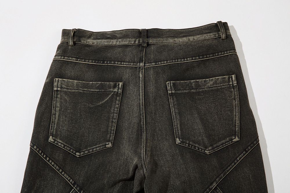 Jean × Vintage Split Splice Deconstructed Wash Distressed Jeans Size US 32 / EU 48 - 7 Thumbnail
