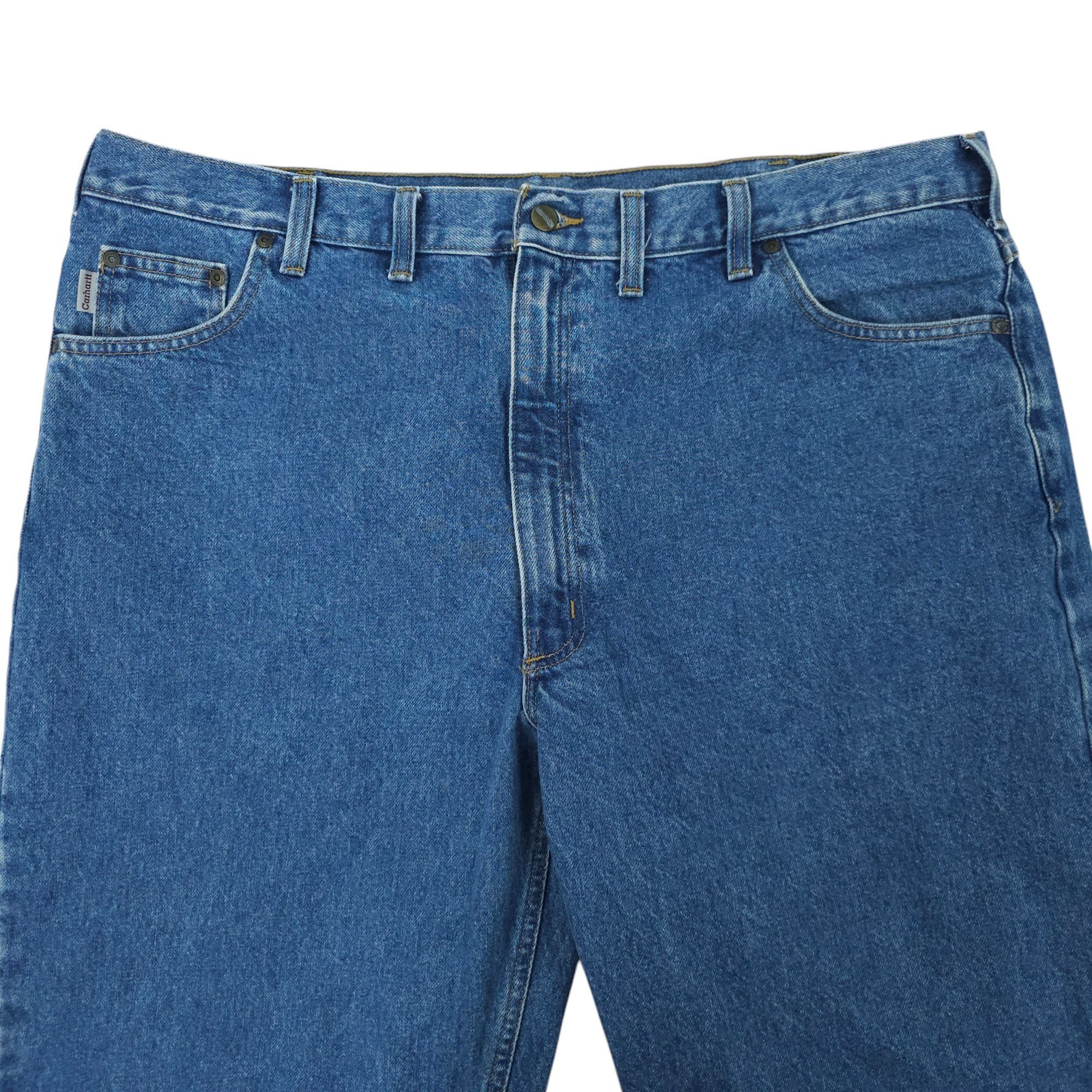 Carhartt Carhartt Relaxed Fit B160 STW Jeans Mens 44x32 Medium Wash Size US 44 / EU 60 - 9 Thumbnail
