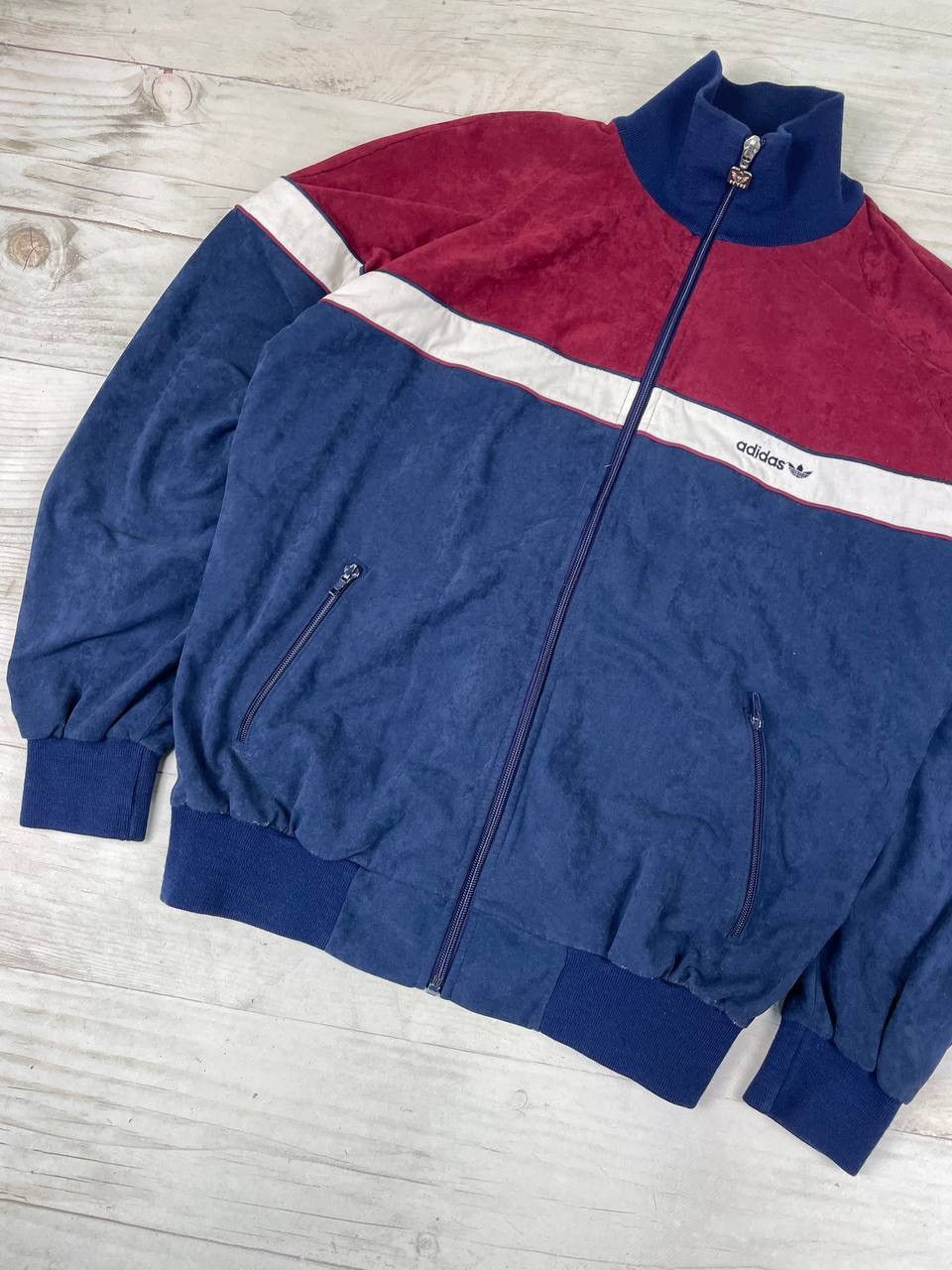 Adidas Vintage Adidas Velvet Track Jacket 80s Made In West Germany Size US XL / EU 56 / 4 - 3 Thumbnail