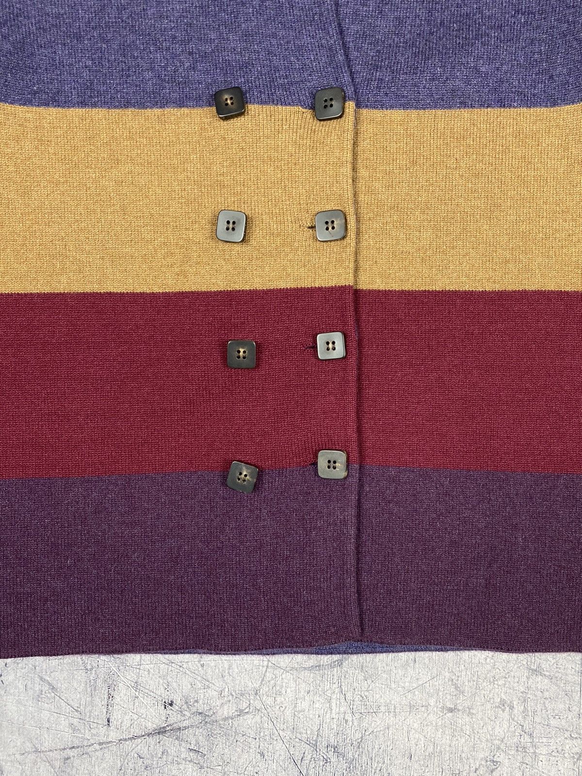 Loro Piana Rare Loro Piana Reversible Striped Cashmere Sweater Jacket Size L / US 10 / IT 46 - 6 Thumbnail