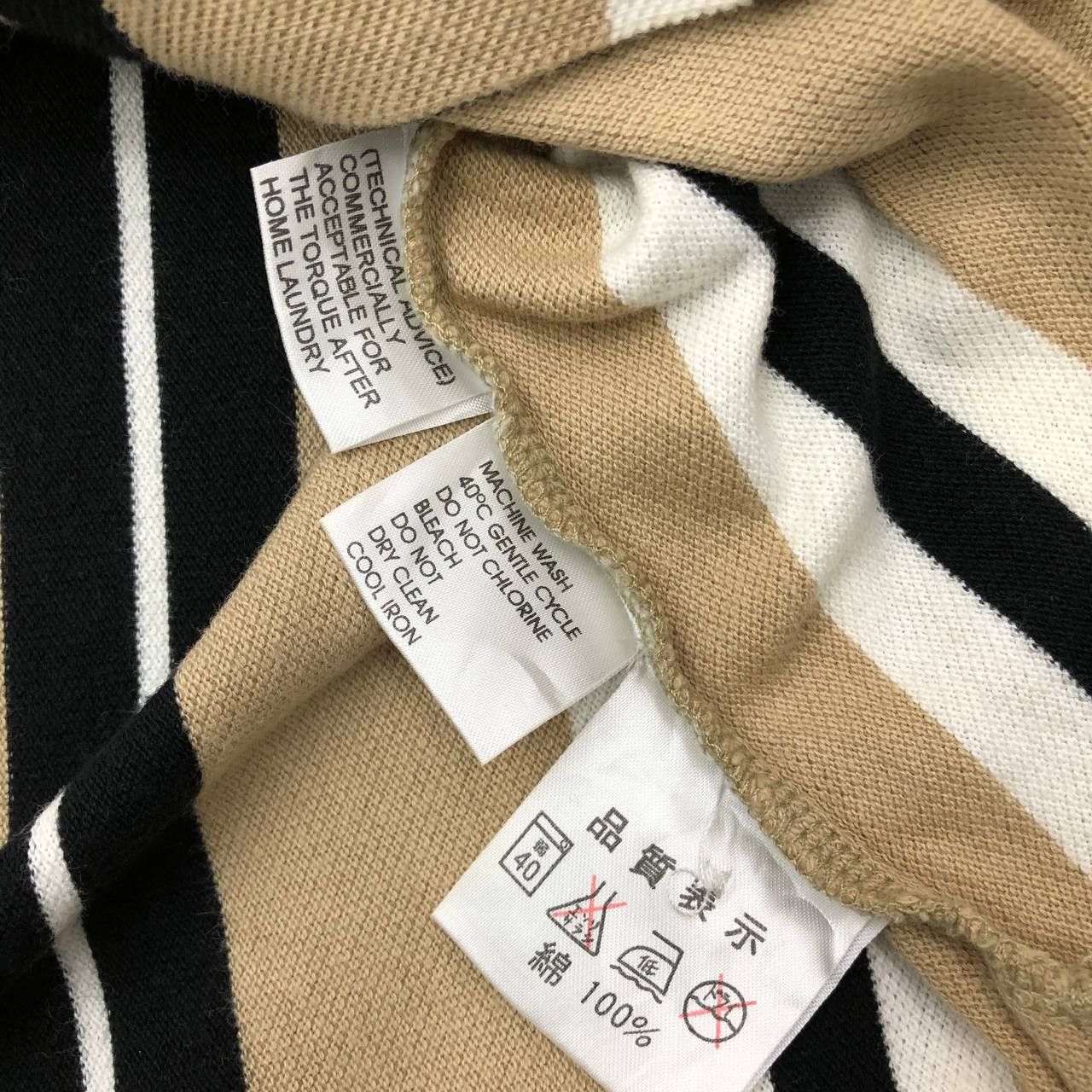 Yves Saint Laurent T385 YSL POUR HOMME STRIPPED POLO SHIRTS Size US M / EU 48-50 / 2 - 7 Thumbnail