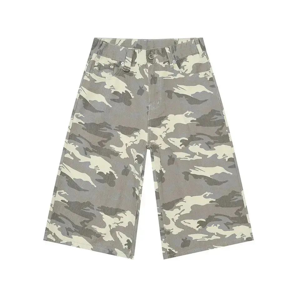 Japanese Brand Retro camouflage casual pocket denim shorts Size US 32 / EU 48 - 6 Thumbnail