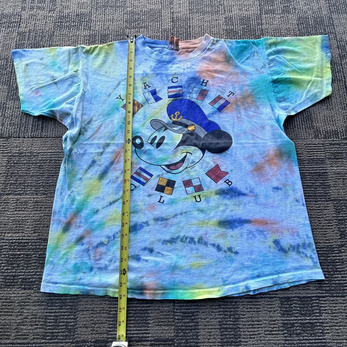 Disney Vtg 80’s Disney Mickey Mouse Yacht Club Tie-Dye Tshirt Size US S / EU 44-46 / 1 - 3 Thumbnail