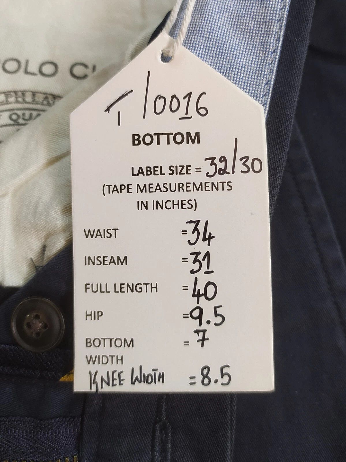 Polo Ralph Lauren Polo Ralph Lauren Slim Stretch Fit Chino Trouser T 0016 Size US 32 / EU 48 - 6 Thumbnail