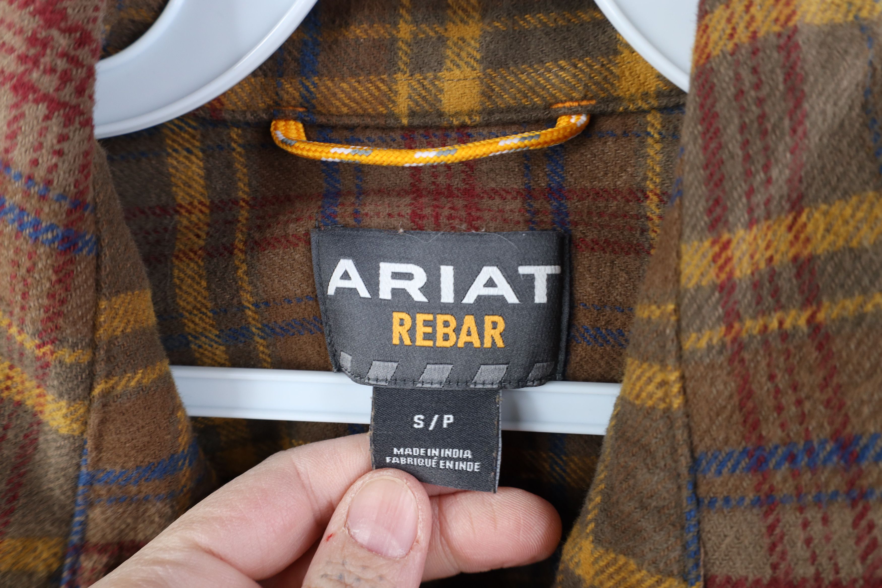Ariat Ariat Rebar Heavyweight Flannel Collared Button Shirt Plaid Size US S / EU 44-46 / 1 - 6 Thumbnail