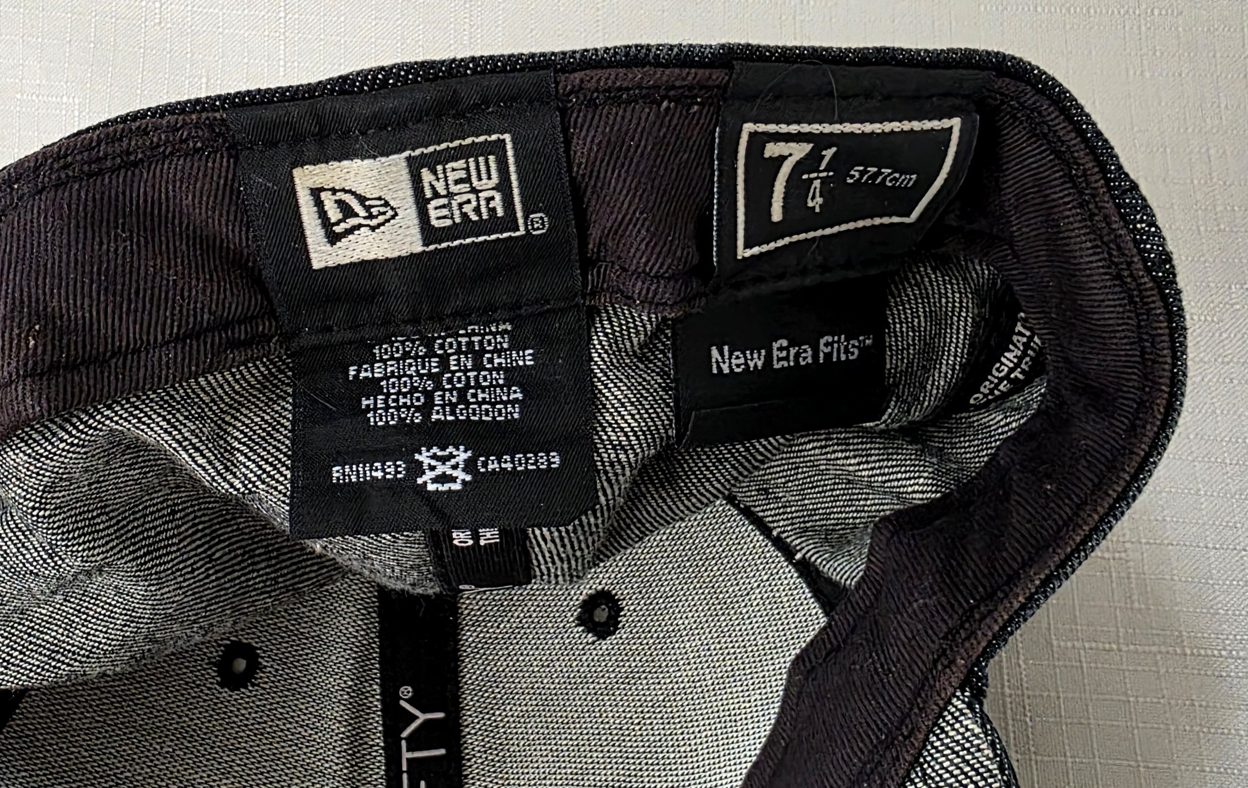 New Era New Era X Adio rare denim black gray Skateboard hat 7 1/4 Size ONE SIZE - 6 Thumbnail