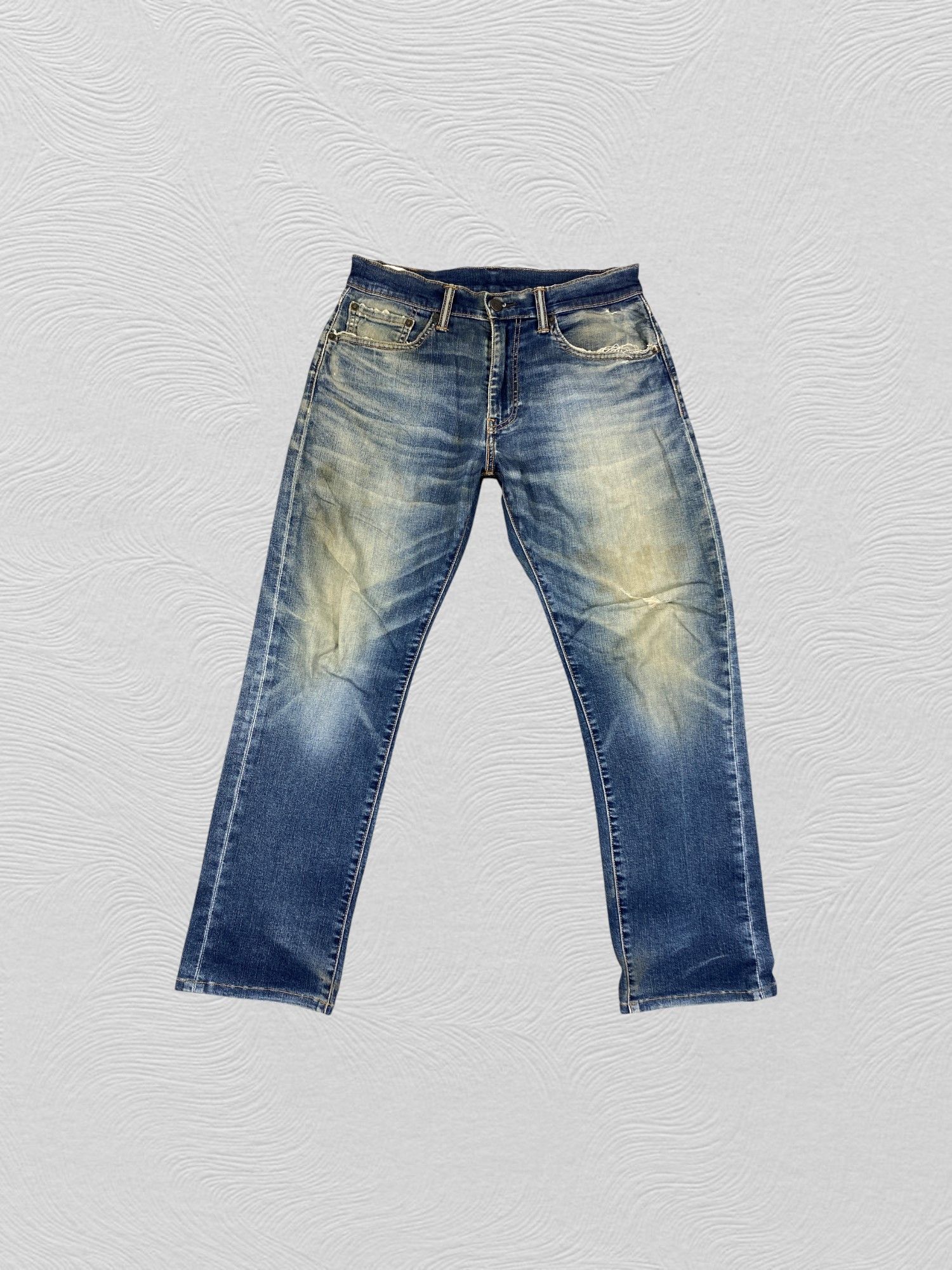 Levi's Distressed Blue Levi's 505 Jeans 30x28.5 Denim SJ194 Size US 30 / EU 46 - 1 Thumbnail