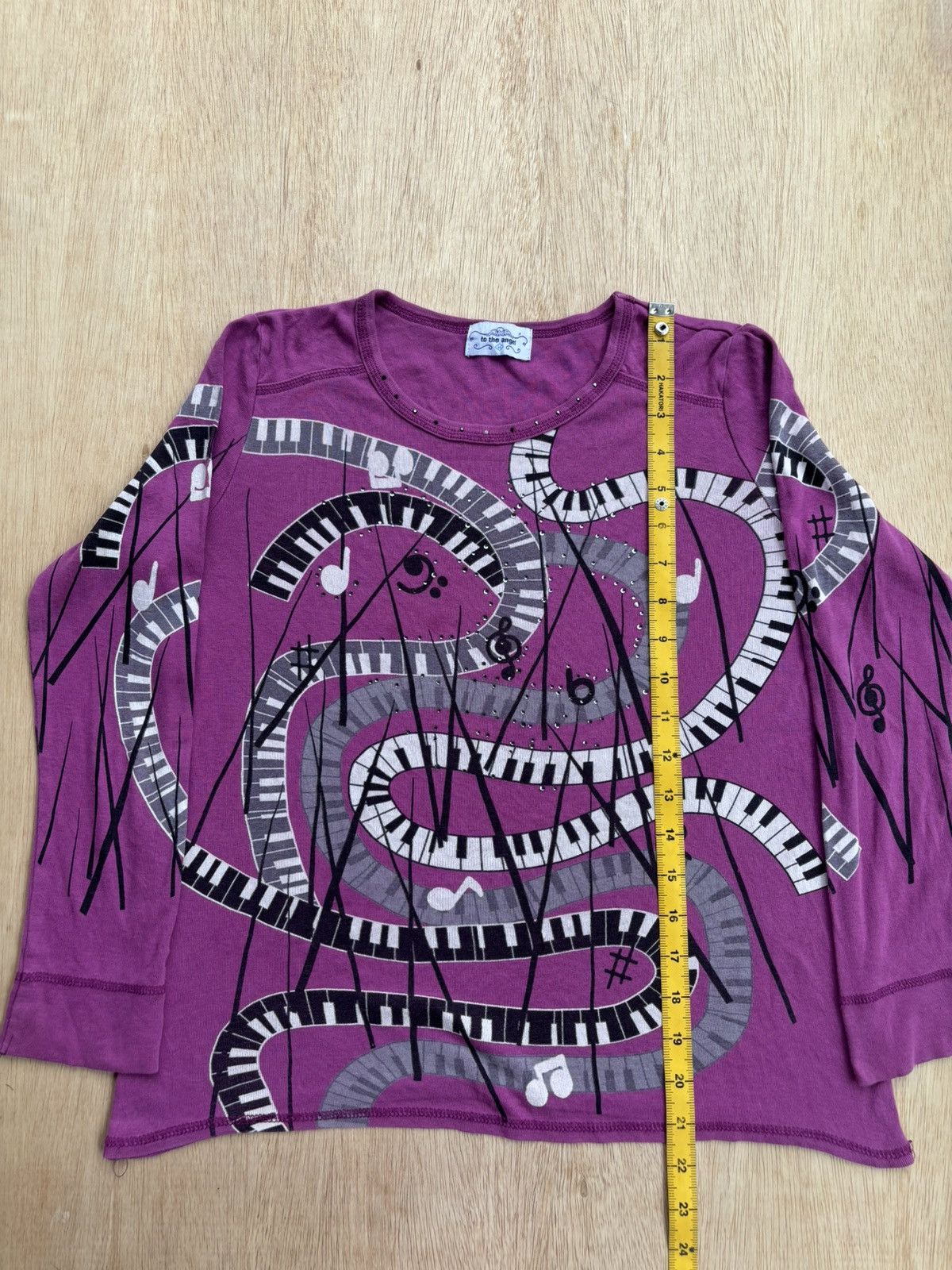 Hysteric Glamour × Japanese Brand to the angle Music Notes Longsleeve Size US S / EU 44-46 / 1 - 11 Thumbnail