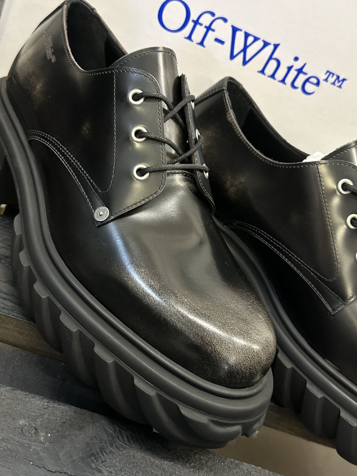 Off-White Exploration Derby Anthracite. Sz 43 Size US 10 / EU 43 - 5 Thumbnail