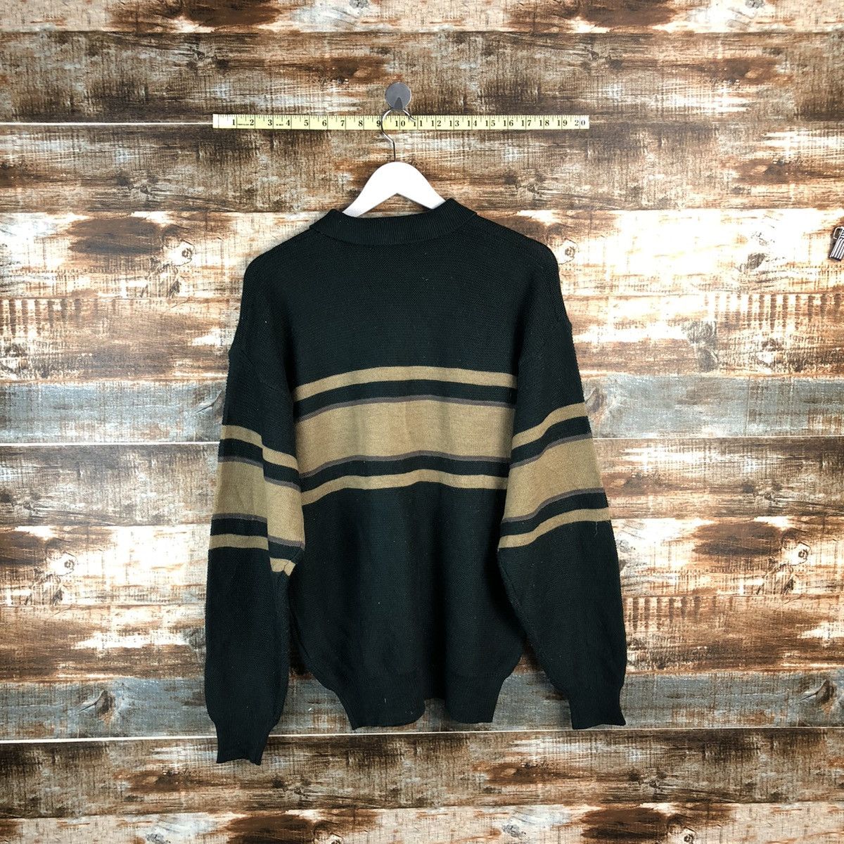 Homespun Knitwear Grosbee Green vintage sweatshirt Knitwear #A1967 Size US L / EU 52-54 / 3 - 13 Thumbnail