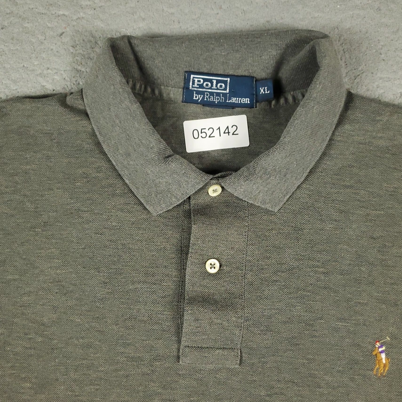 Ralph Lauren Ralph Lauren Polo Shirt Mens XL Gray Pony Casual Long Sleeve Size US XL / EU 56 / 4 - 2 Thumbnail